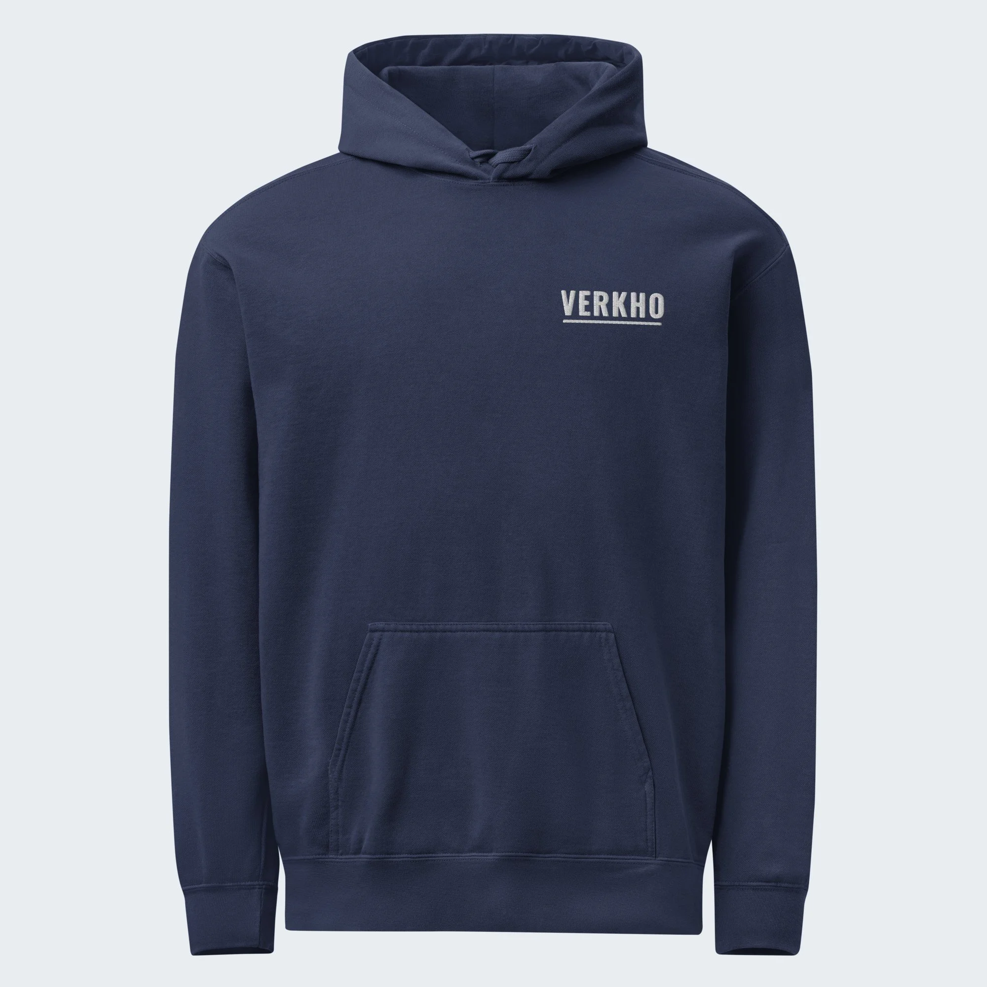 Block + Underline Embroidered Hoodie
