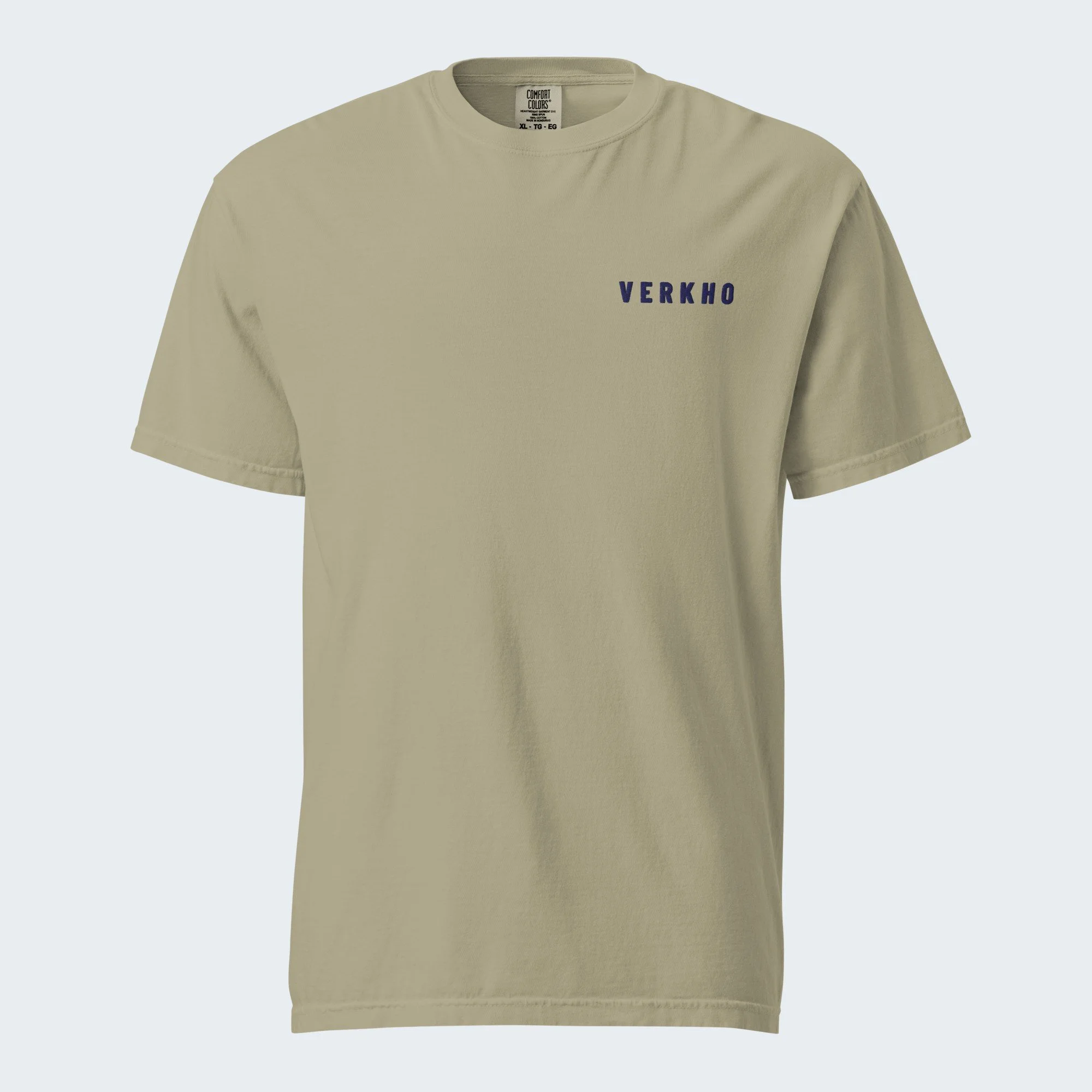 Tracked Wide Embroidered Tee · Front & Back