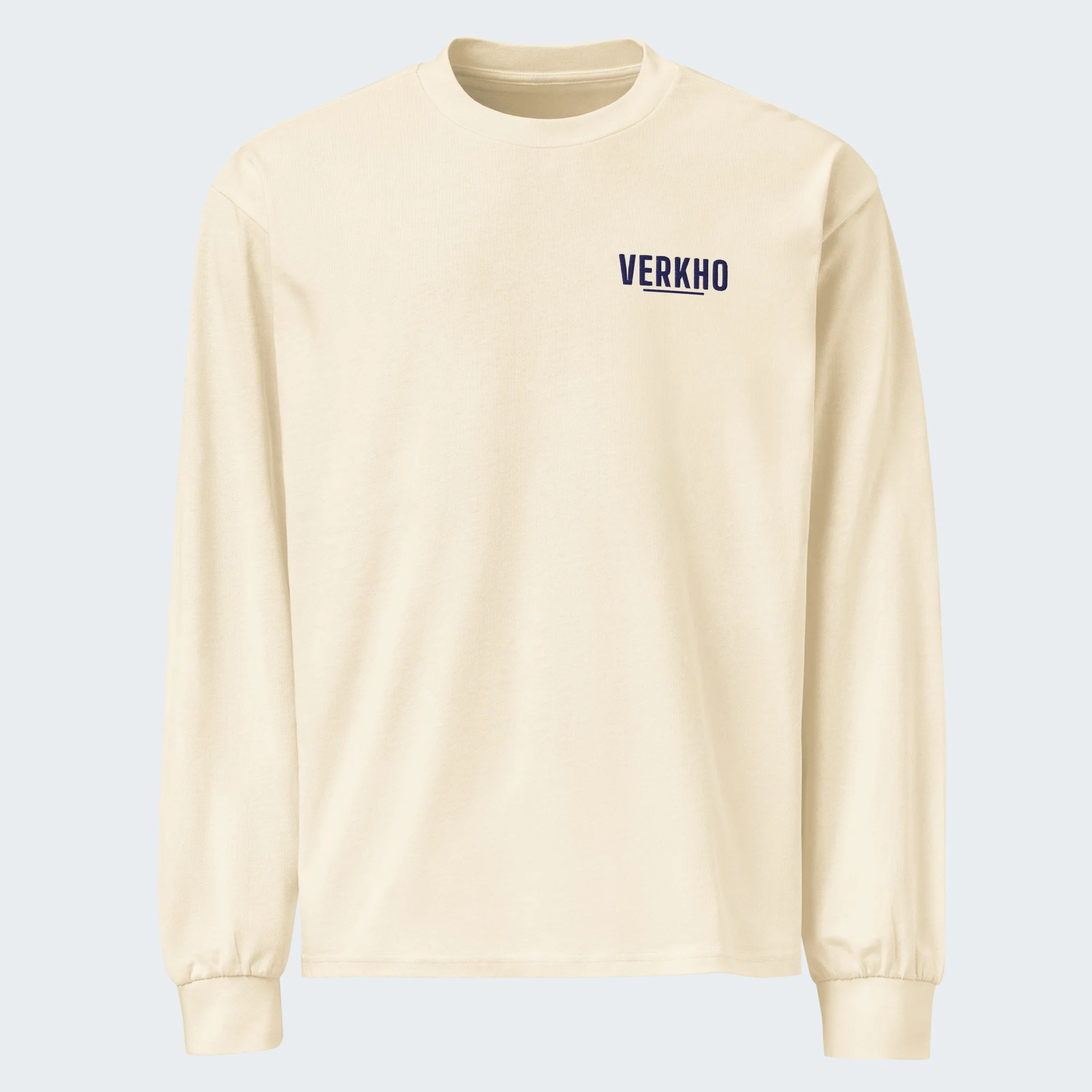 Condensed + Rule Embroidered Long Sleeve Tee