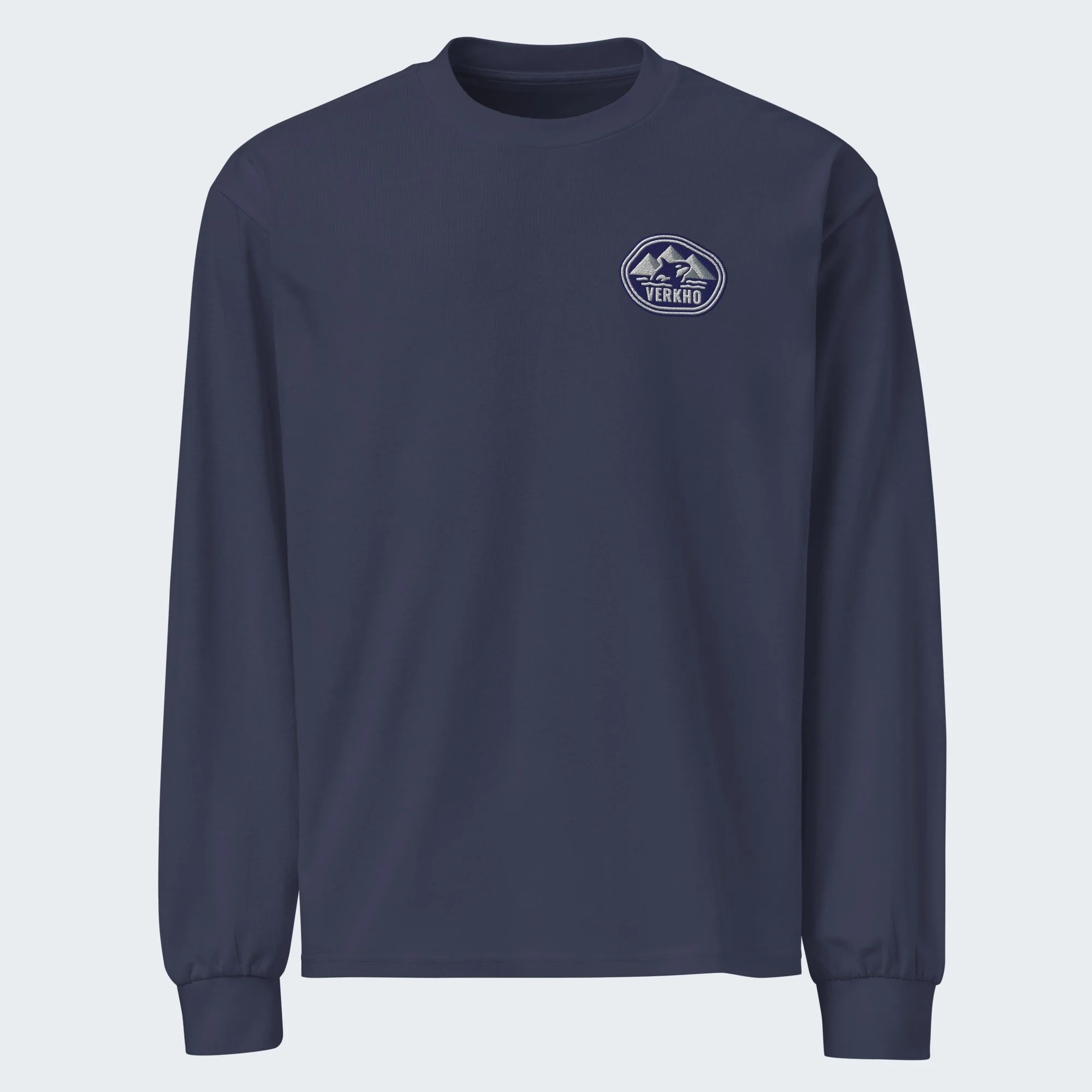 Verkho Badge Embroidered Long Sleeve Tee