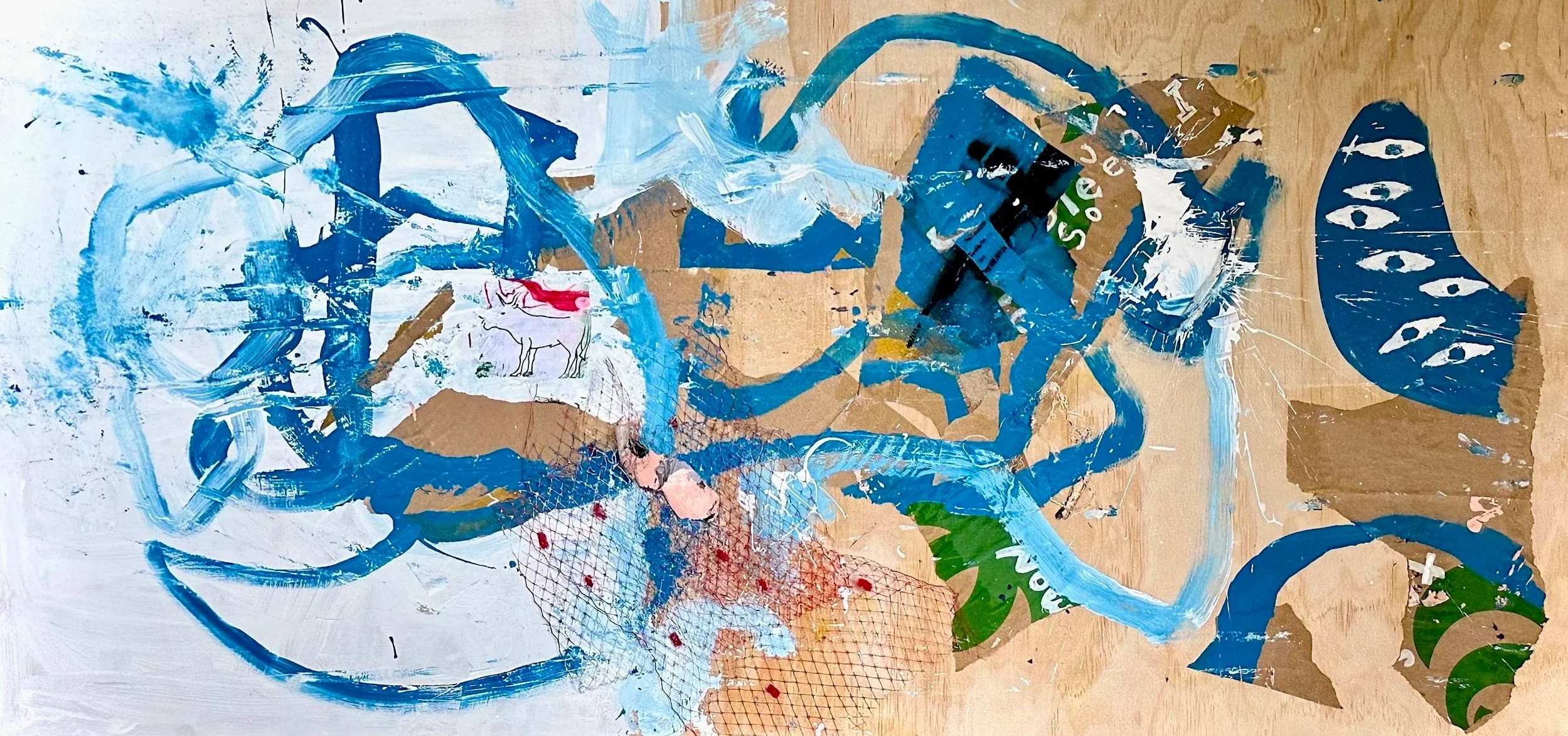 AND YOU'RE LEFT HOLDING THE BAG
60 x 120
Mixed Media + Collage on Ply
