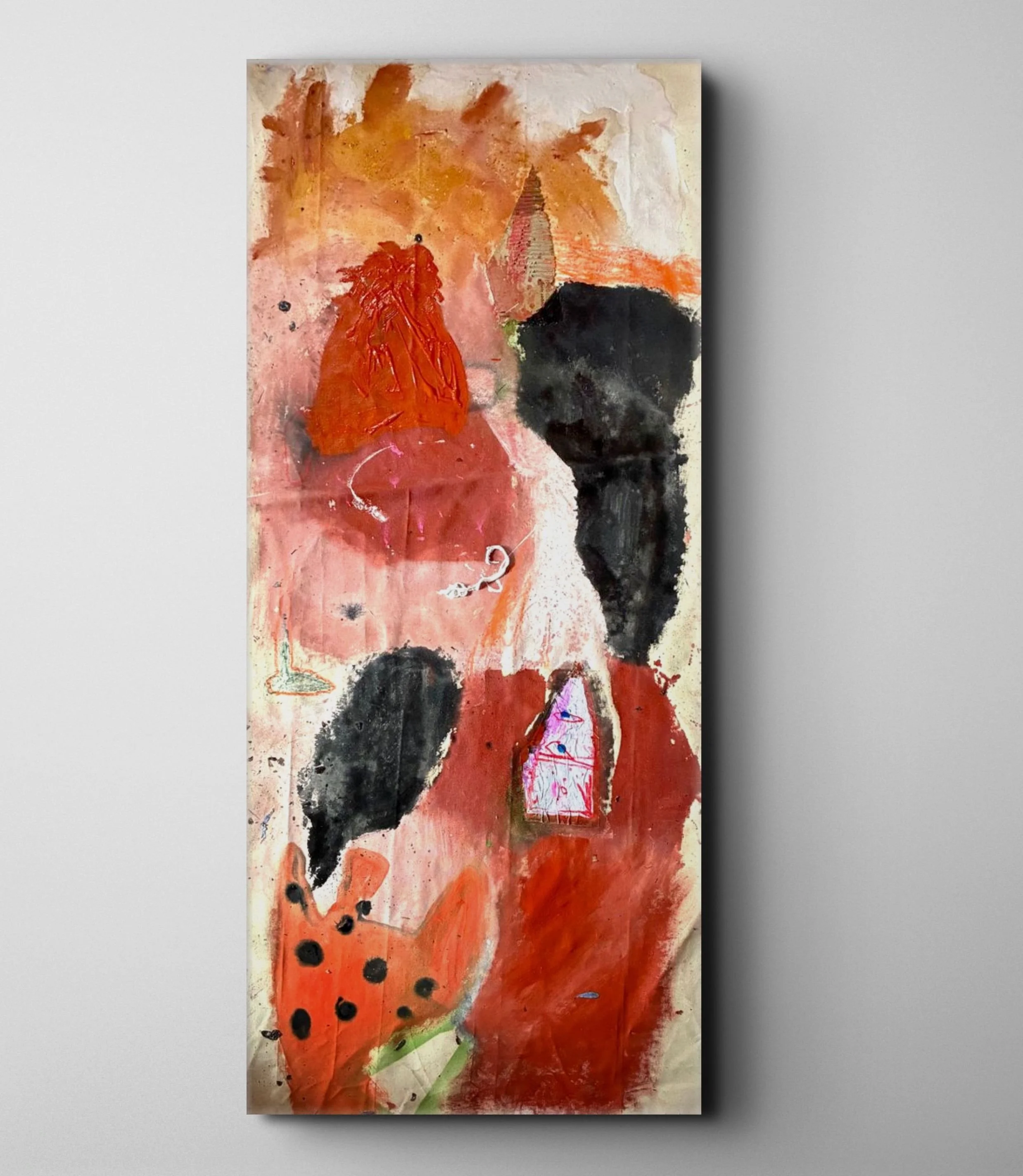 CHLOROPHYLL DAYS AND THE NEIGHBOURS DELIGHT
190X75
Mixed Media on Canvas 