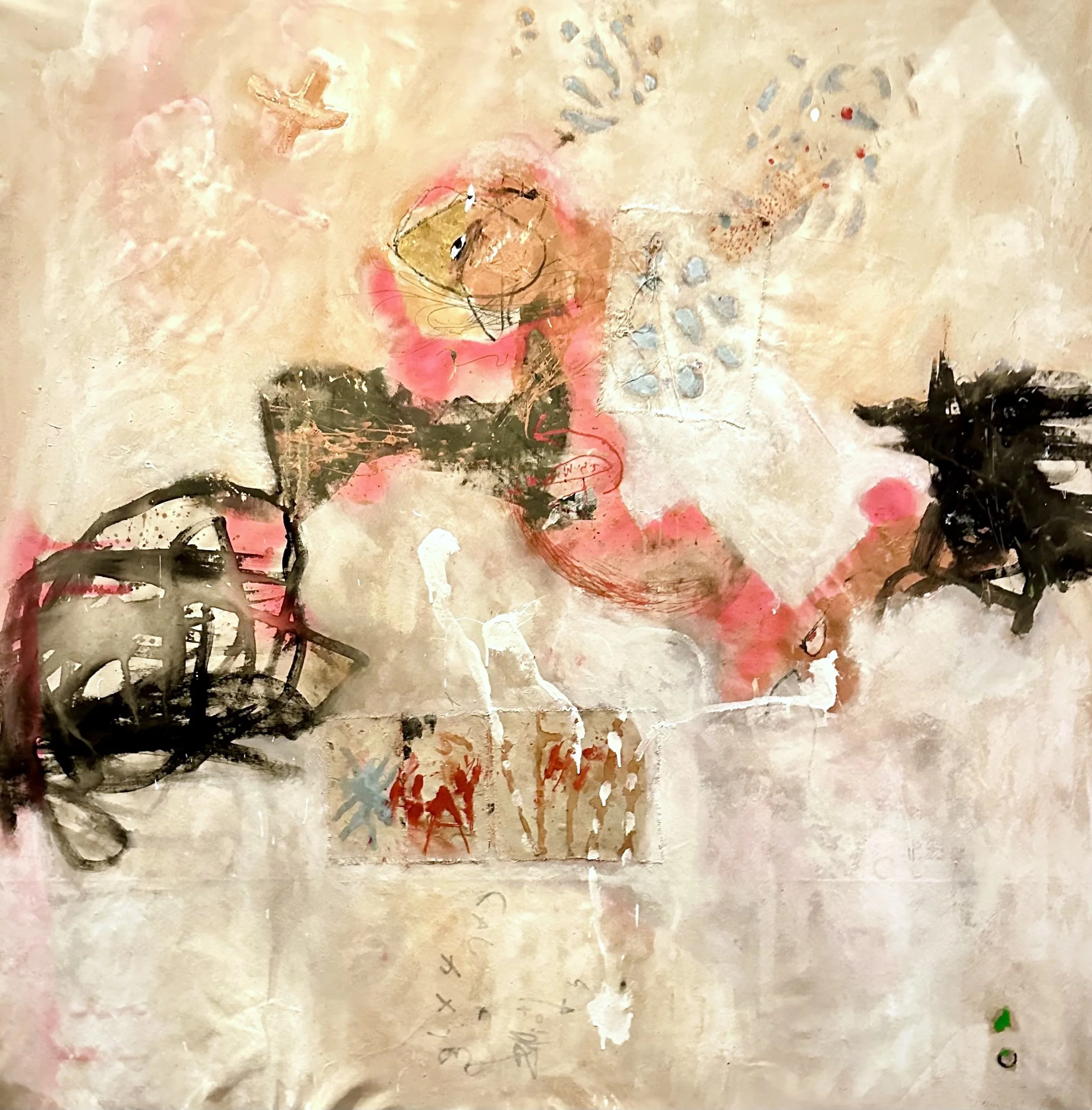 MORNING SHRUG AND ALL THE SWEETNESS / SOLD
150 x 150
Mixed Media on Canvas