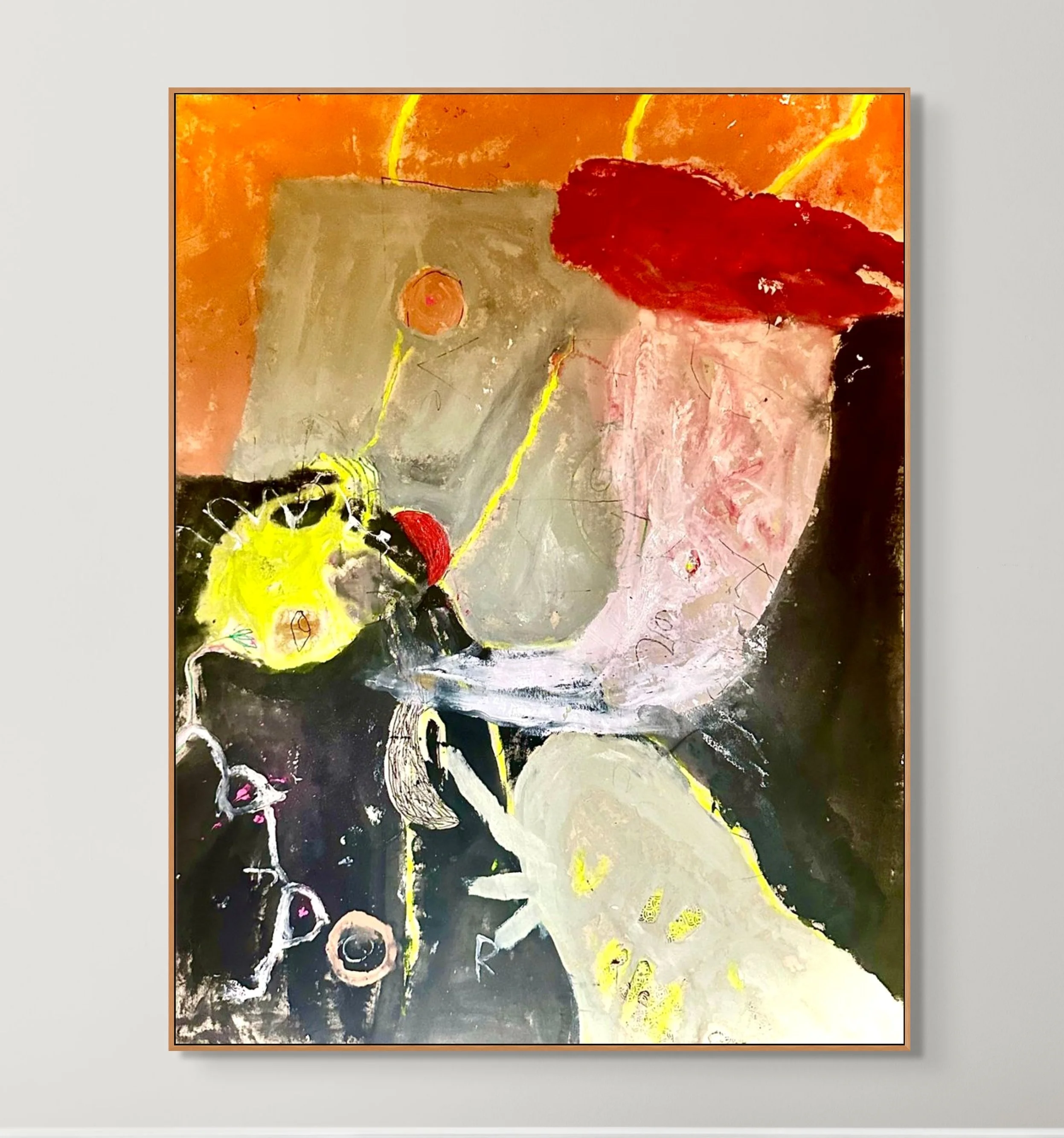 SIDE EYE AND THE WARM / SOLD
170 x 150
Mixed Media on Canvas