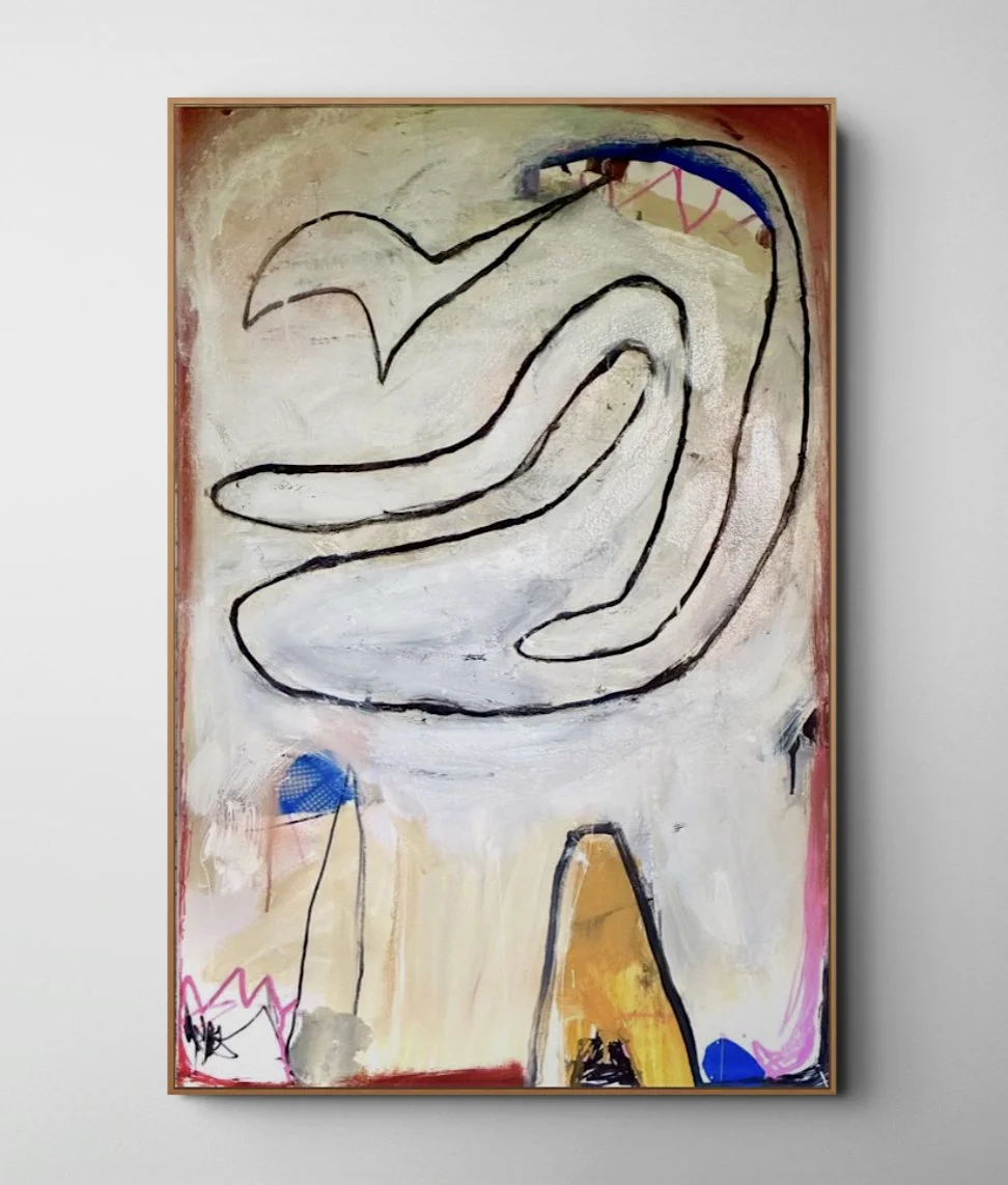 THE FAR REACH AND THE BLAH BLAH
91.5 x 61
Mixed Media on Canvas
