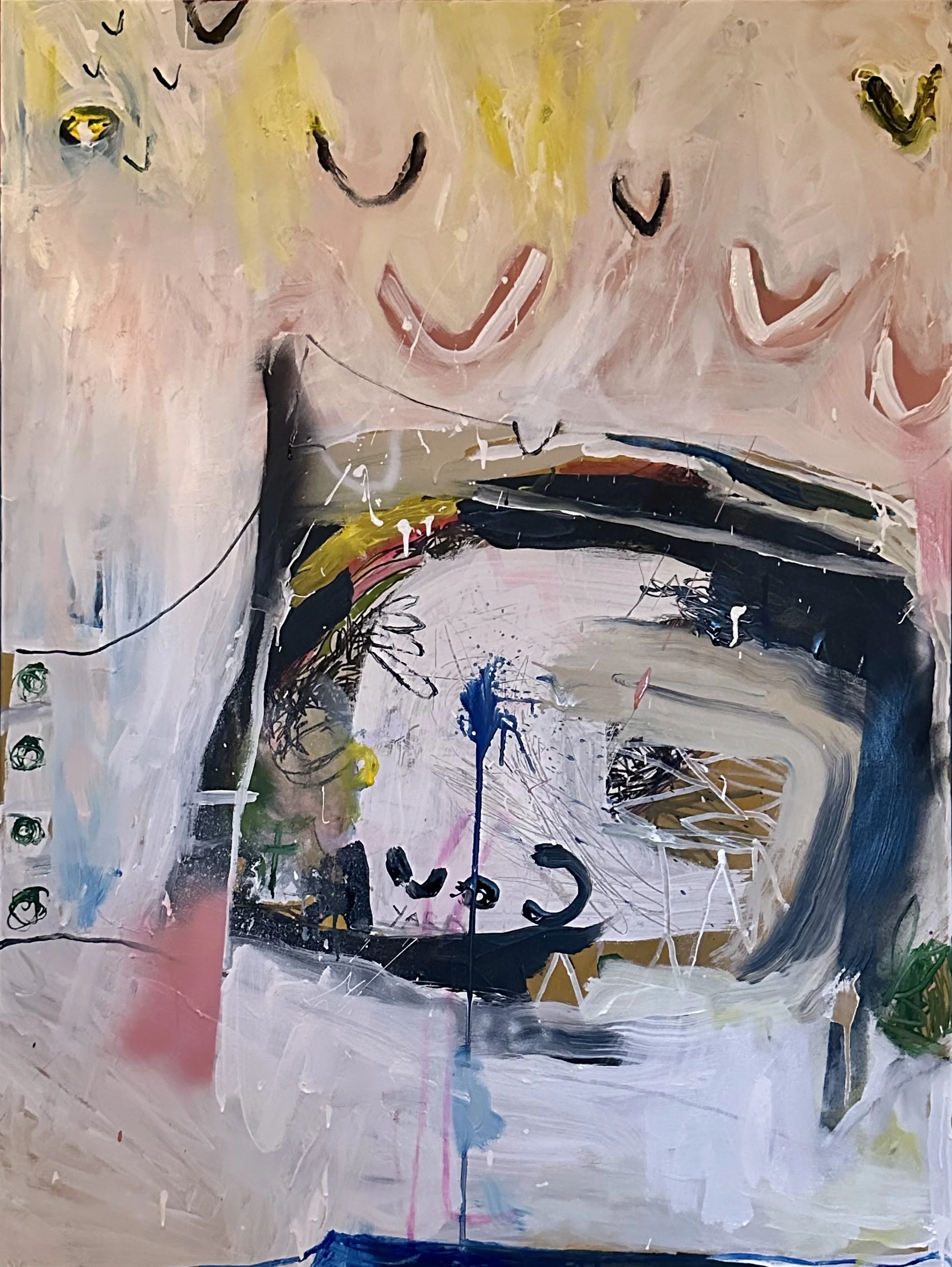 SYNAETHESIA AND THE OPEN WINDOW
121 x 91
Mixed Media on Canvas