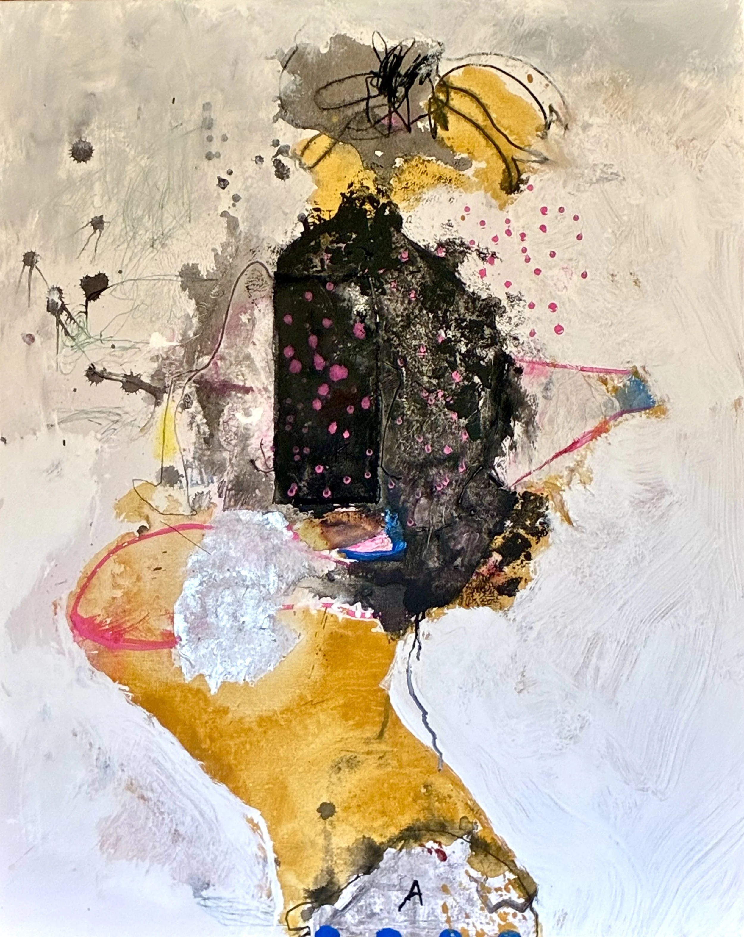 THE UNCANNY FIZZ IN THE UNCANNY VALLEY
76 x 61
Mixed Media on Canvas