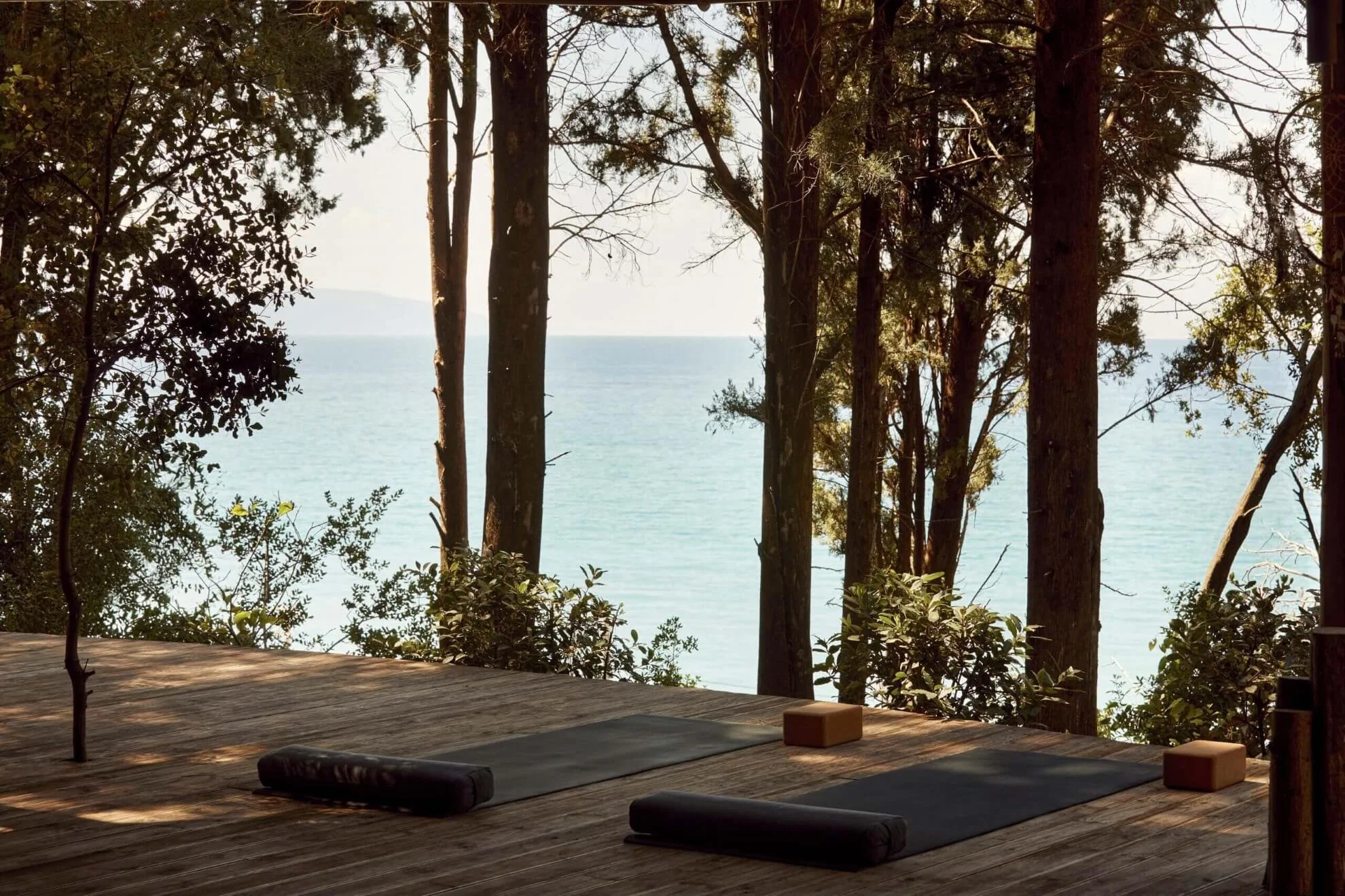 Outdoor Reformer and Mat Pilates classes at our Pilates plus Retreats venue in Greece