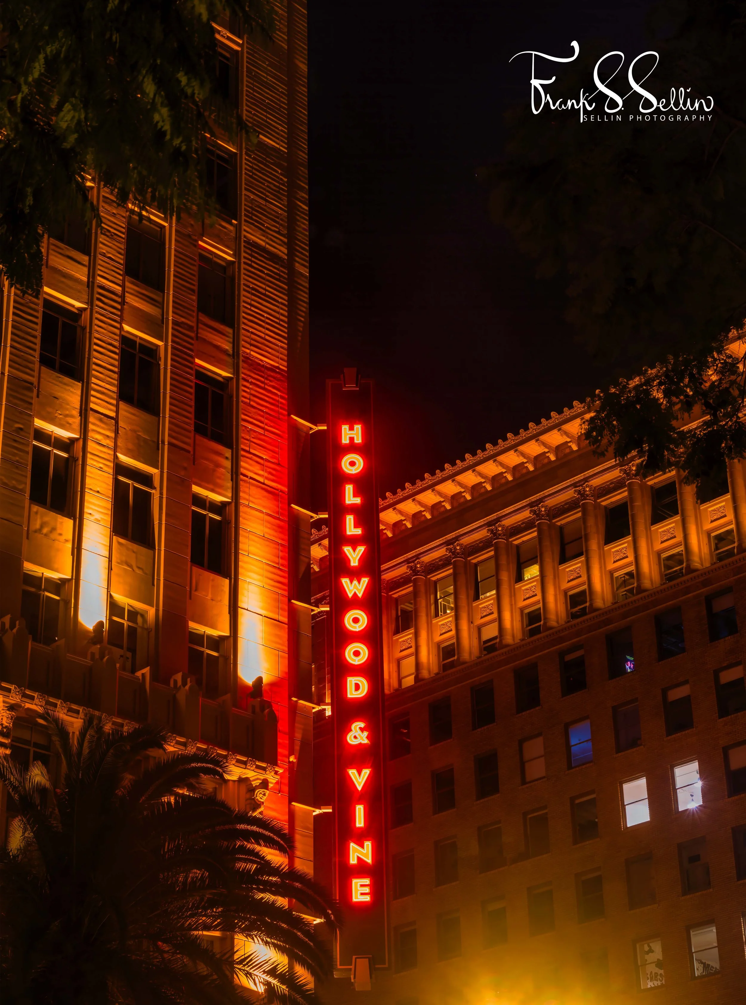 "Standing on the corner of Hollywood & Vine"