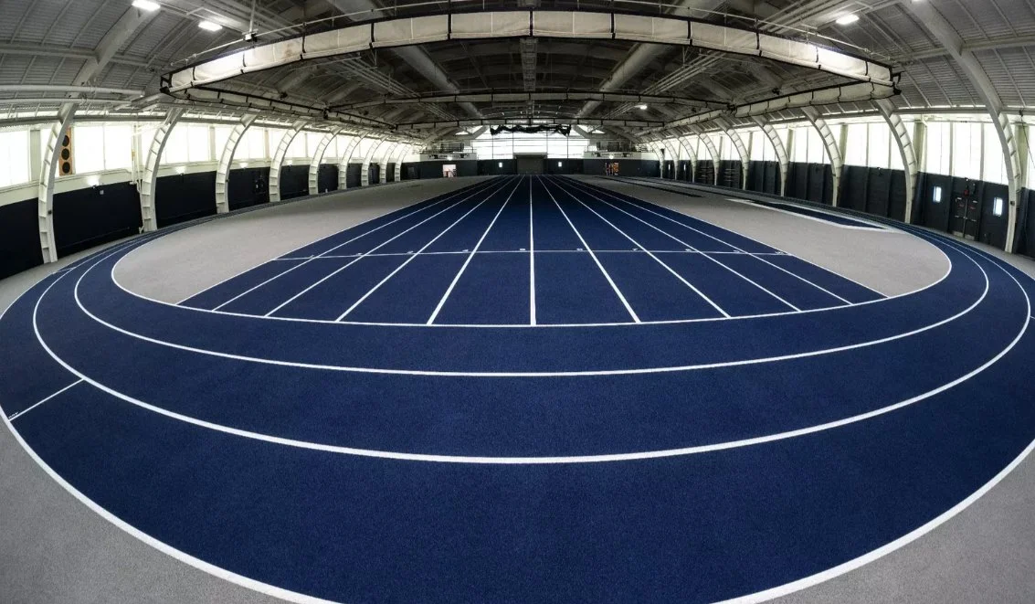Indoor track inside the Hugh S. Greer Field House at UConn