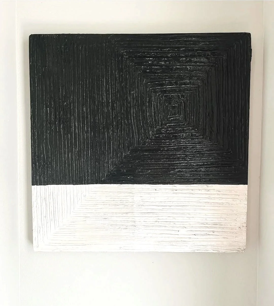 Plaster and Acrylic on Canvas 24"X24"
