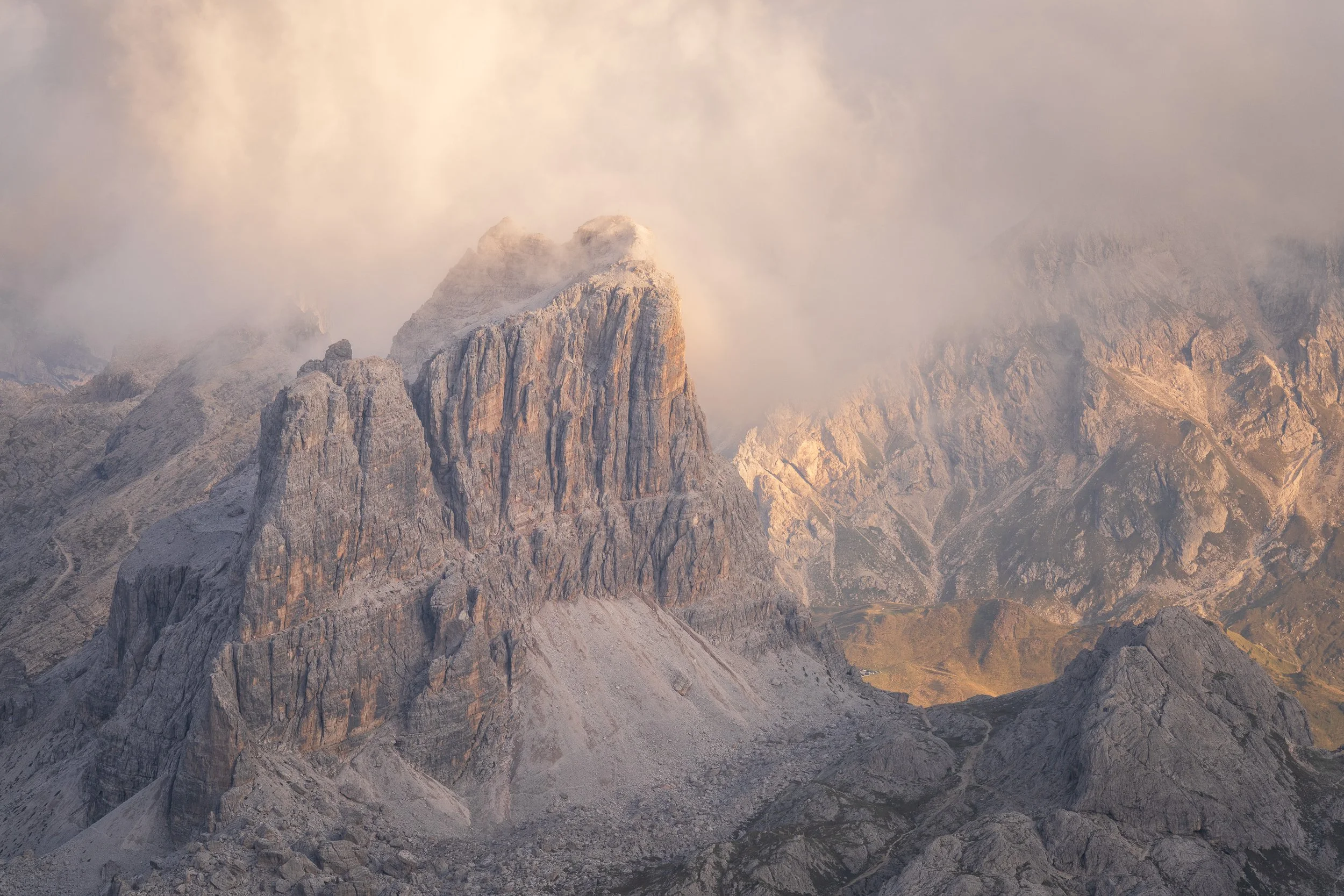 STONE AND MIST  |  Dolomite Mountains, Italy