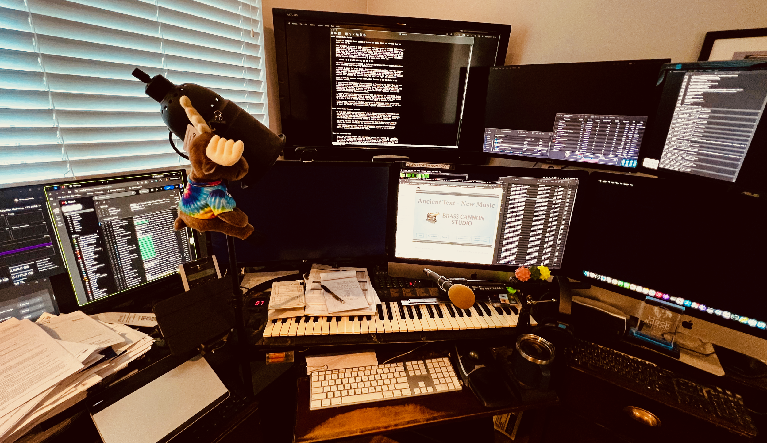 A view of the desk.