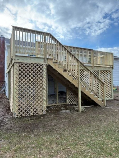 Second-story deck & stairs