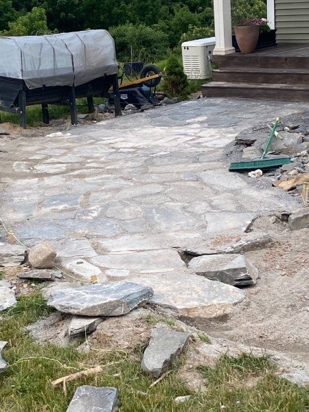 Flagstone patio