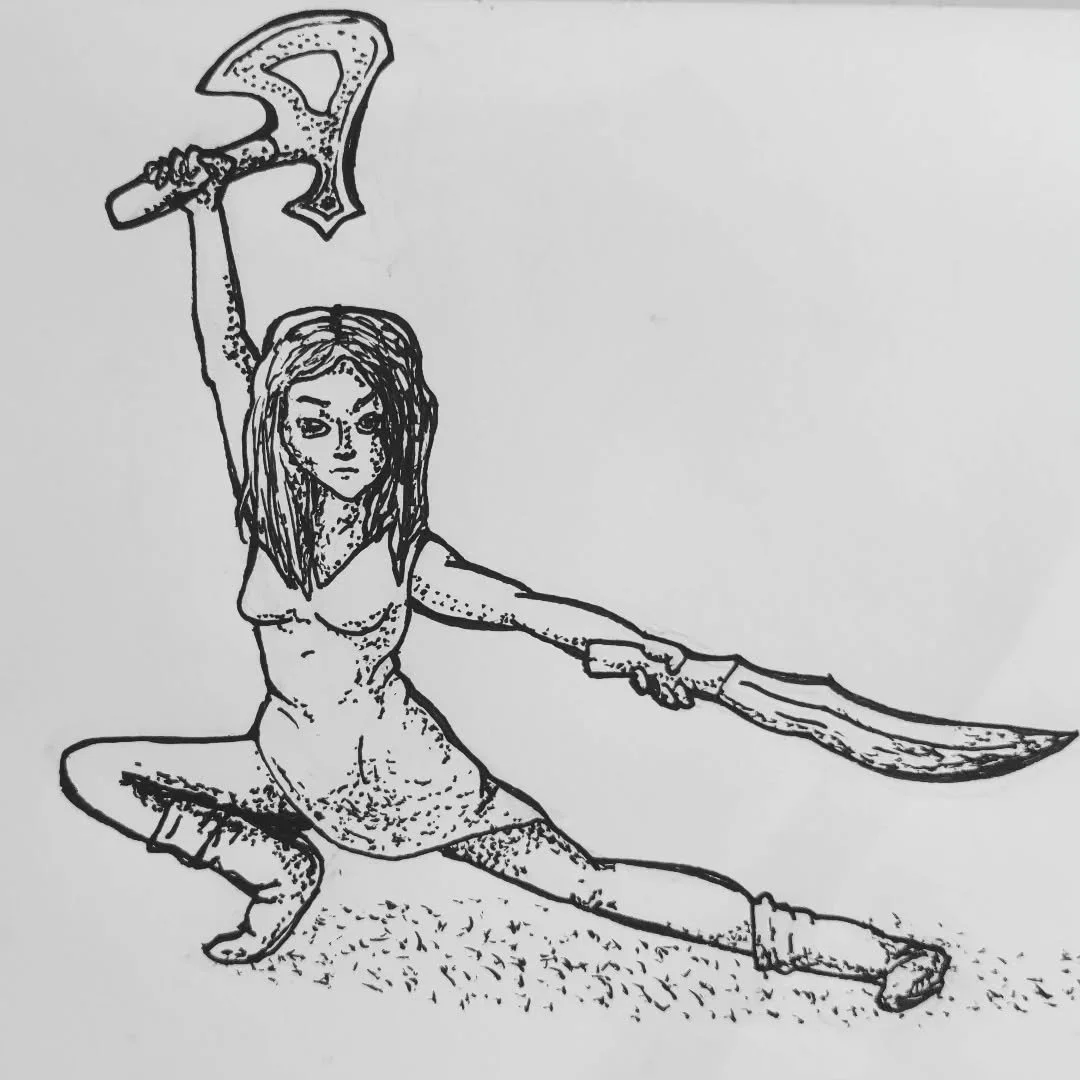 Today's word was #Firefly. This is a character from the "Firefly" series. Idk how I feel about this one, but it was a quickie.
.
.
.
#serenity #josswhedon #space #miranda #takemylovetakemyland #nathanfillion #inktober #inktober2025