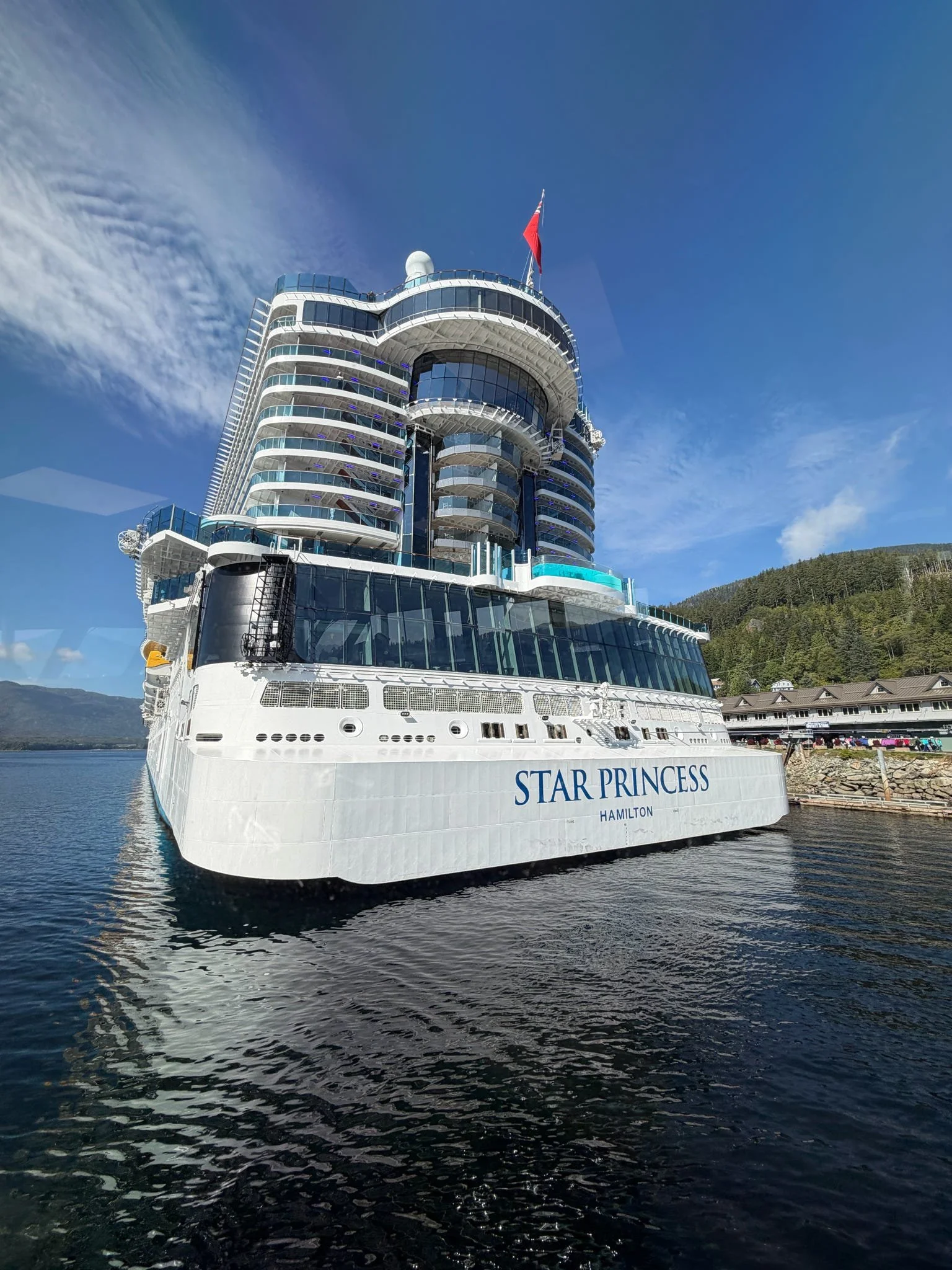 Cruise ship Star Princess docked in Ketchikan.