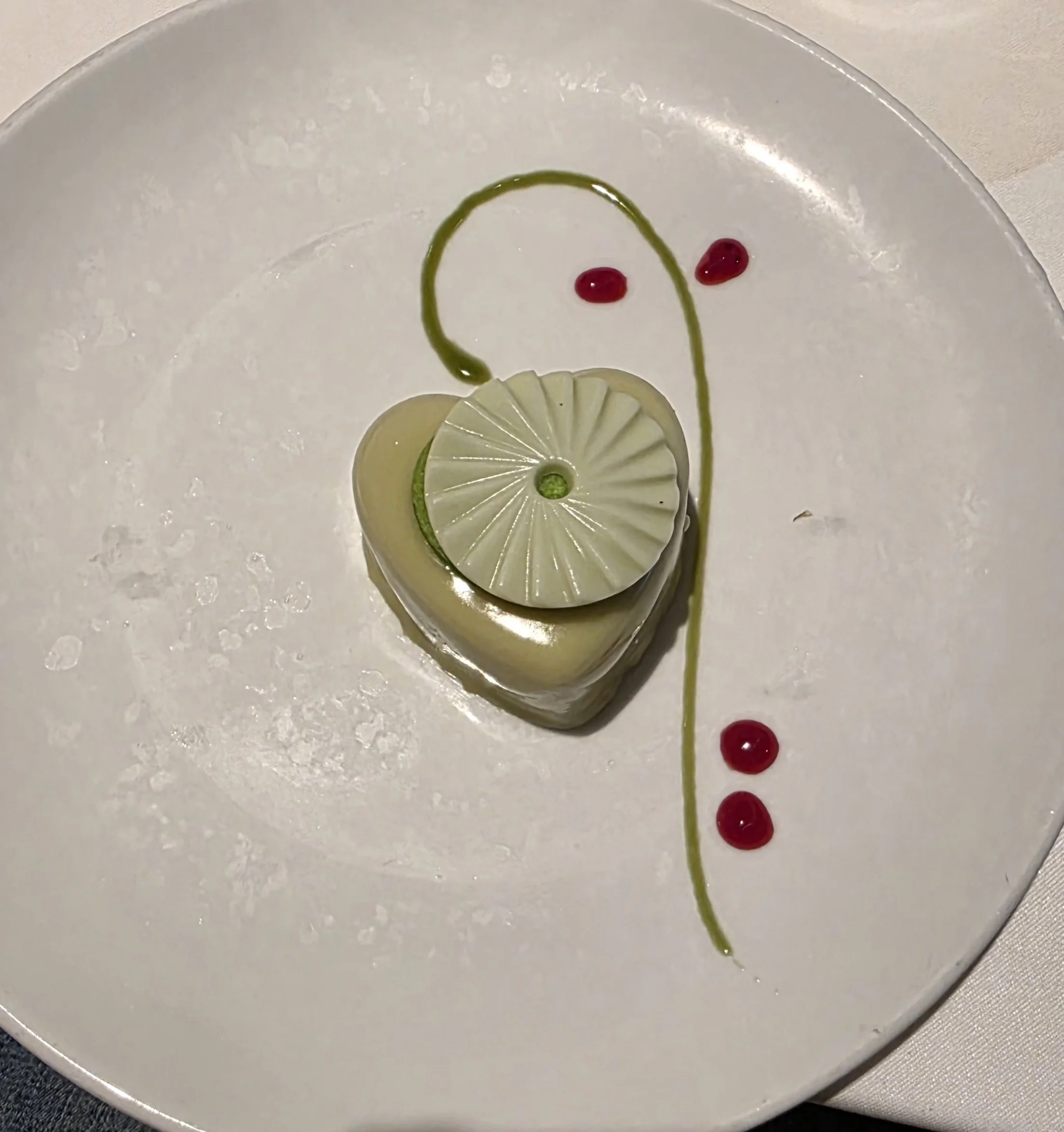Pistachio Love dessert in the Celestial Dining room on Star Princess
