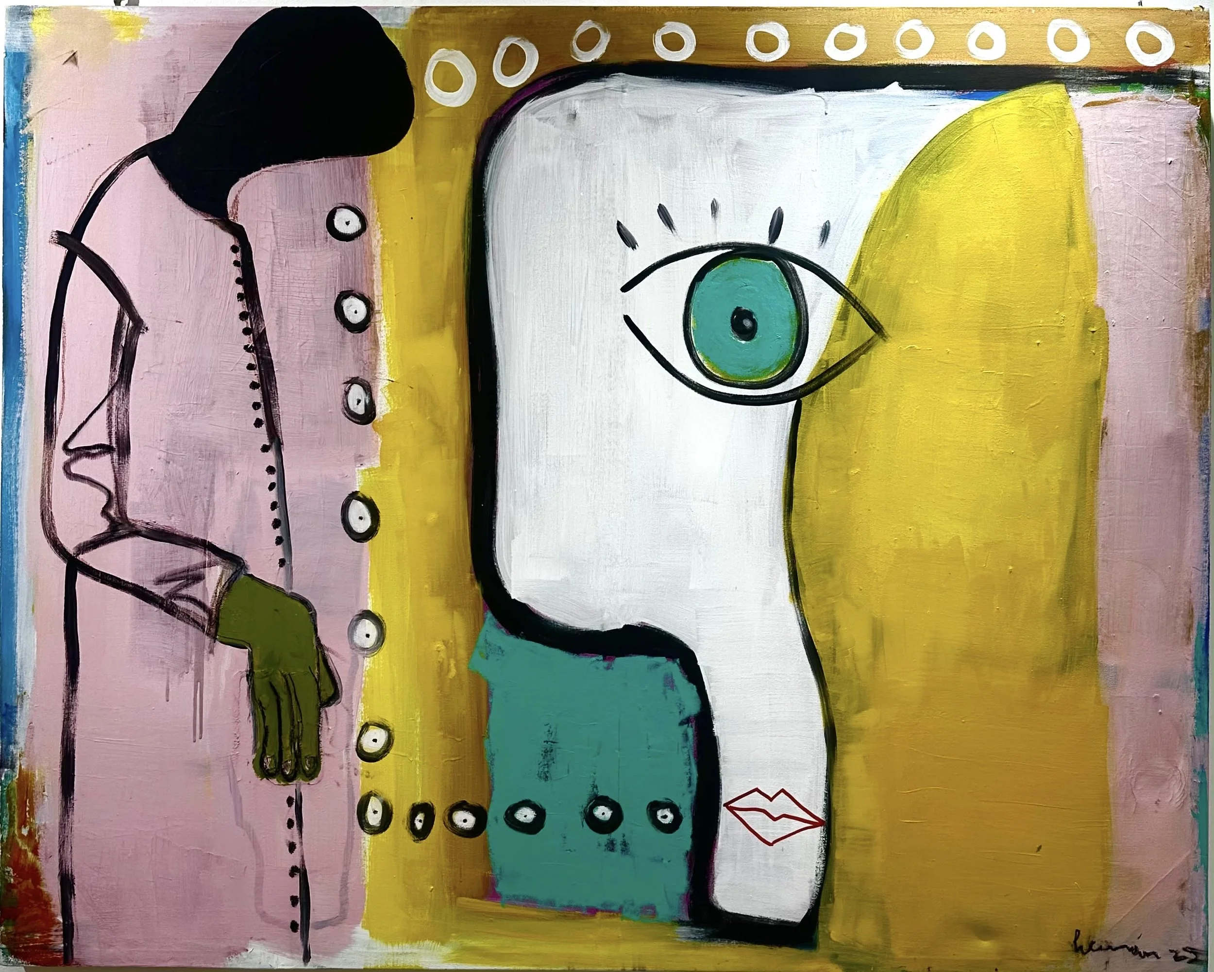 Memoria zen
Técnica mixta — óleo y acrílico sobre lienzo · 150 × 150 cm