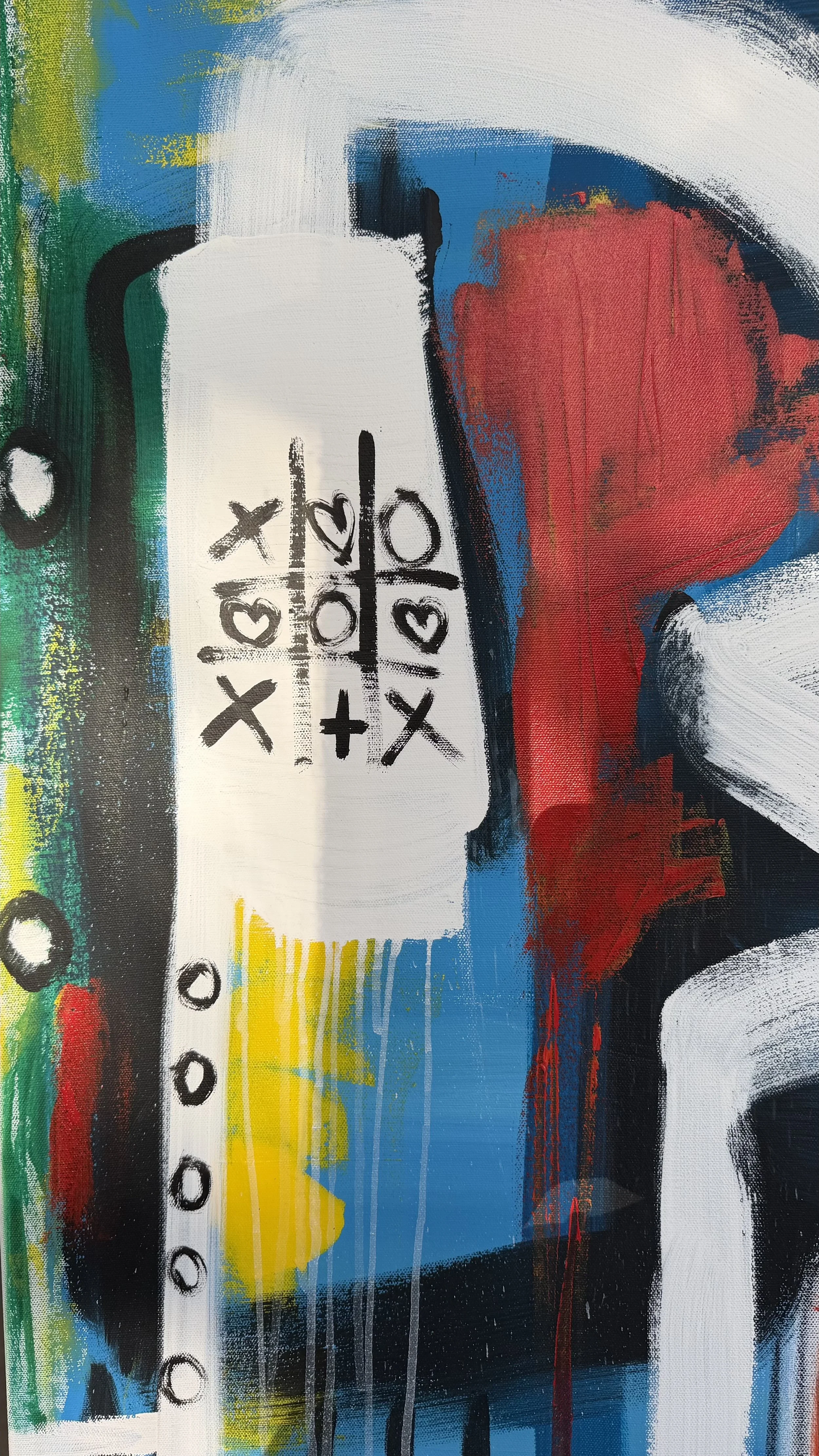 Acrílico sobre lienzo · 120 × 120 cm