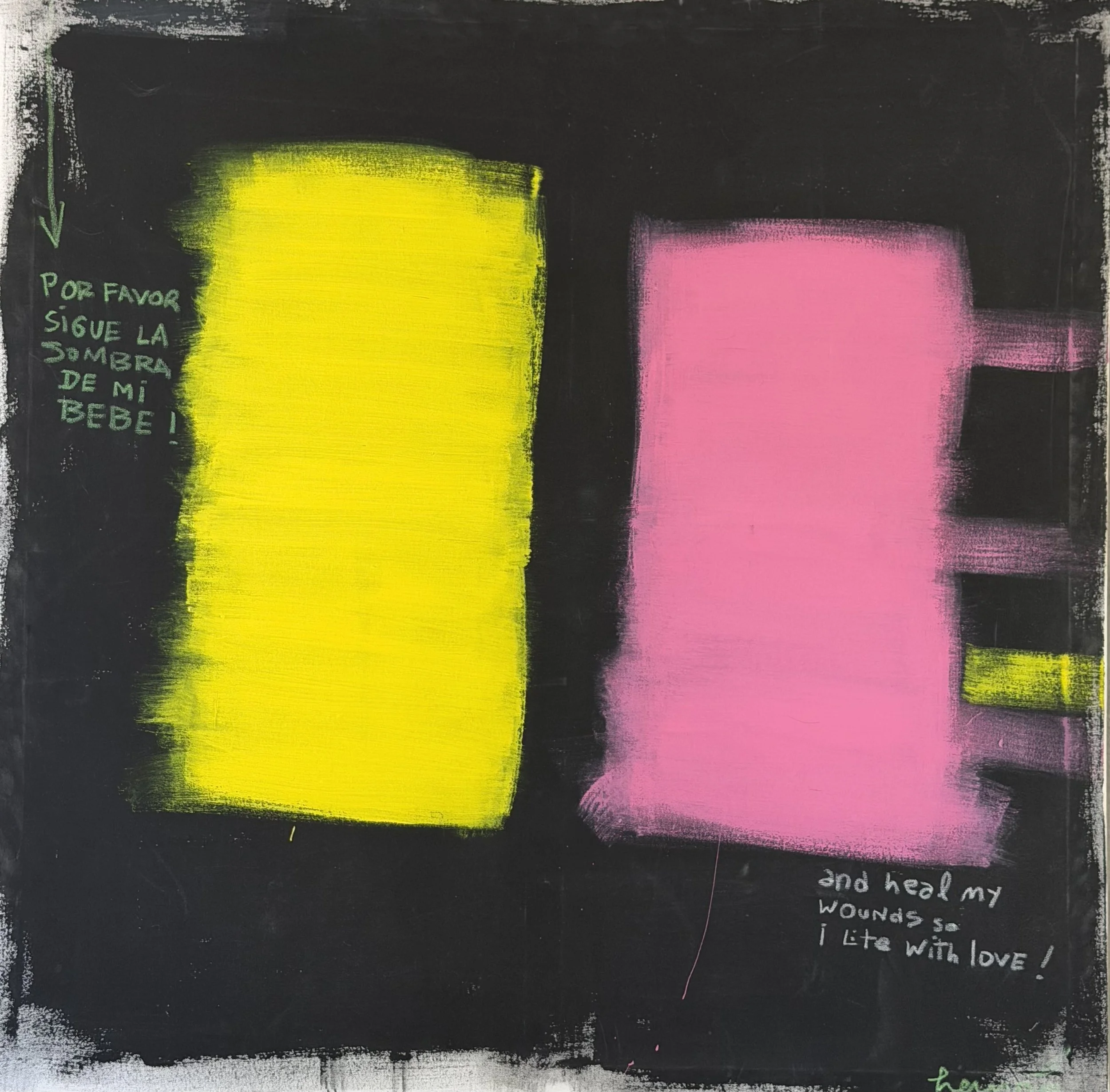 Acrílico sobre lienzo · 200 × 200 cm