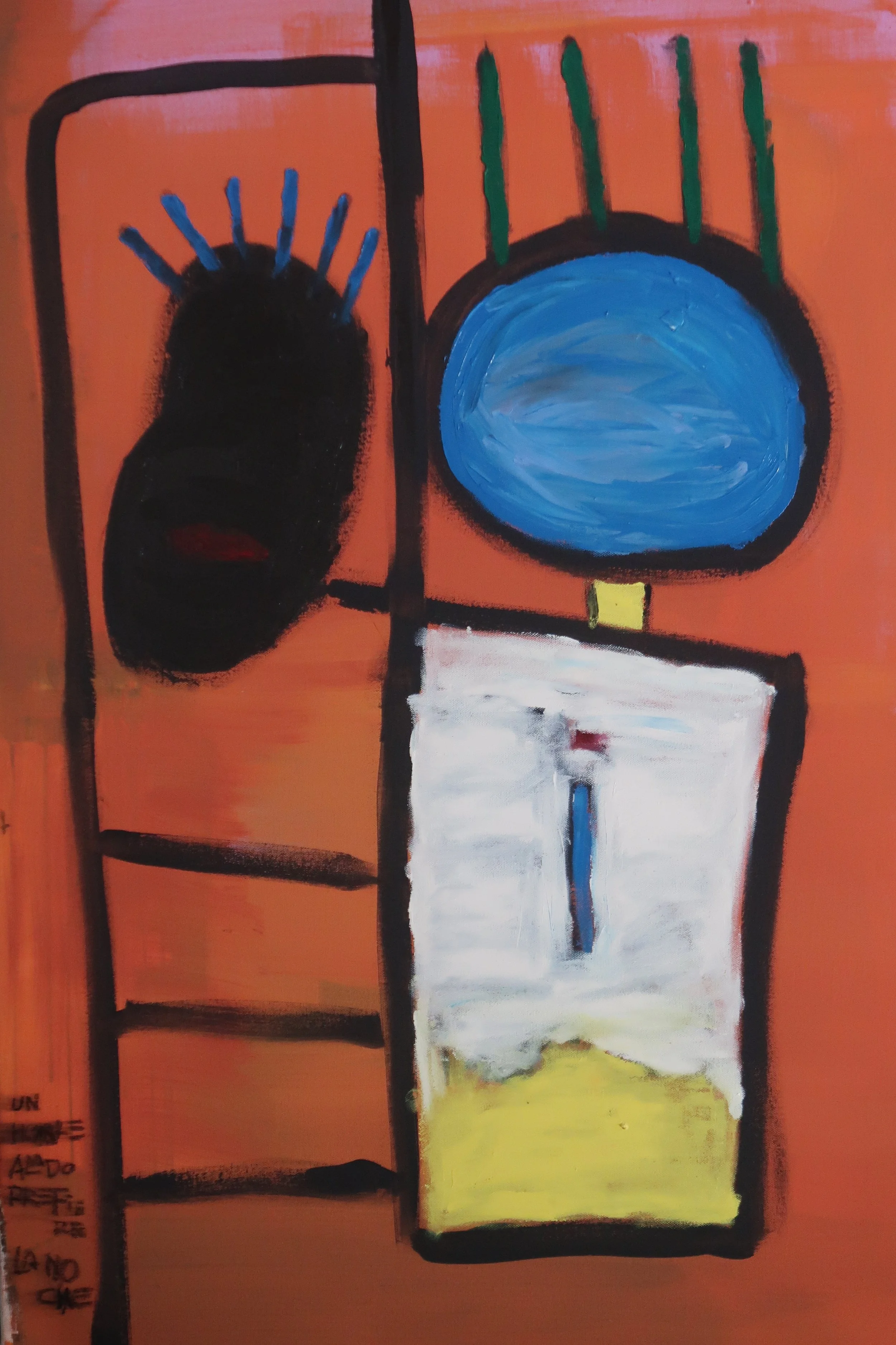 Despedida
Mixta sobre lienzo — acrílico y pastel al óleo · 80 × 100 cm