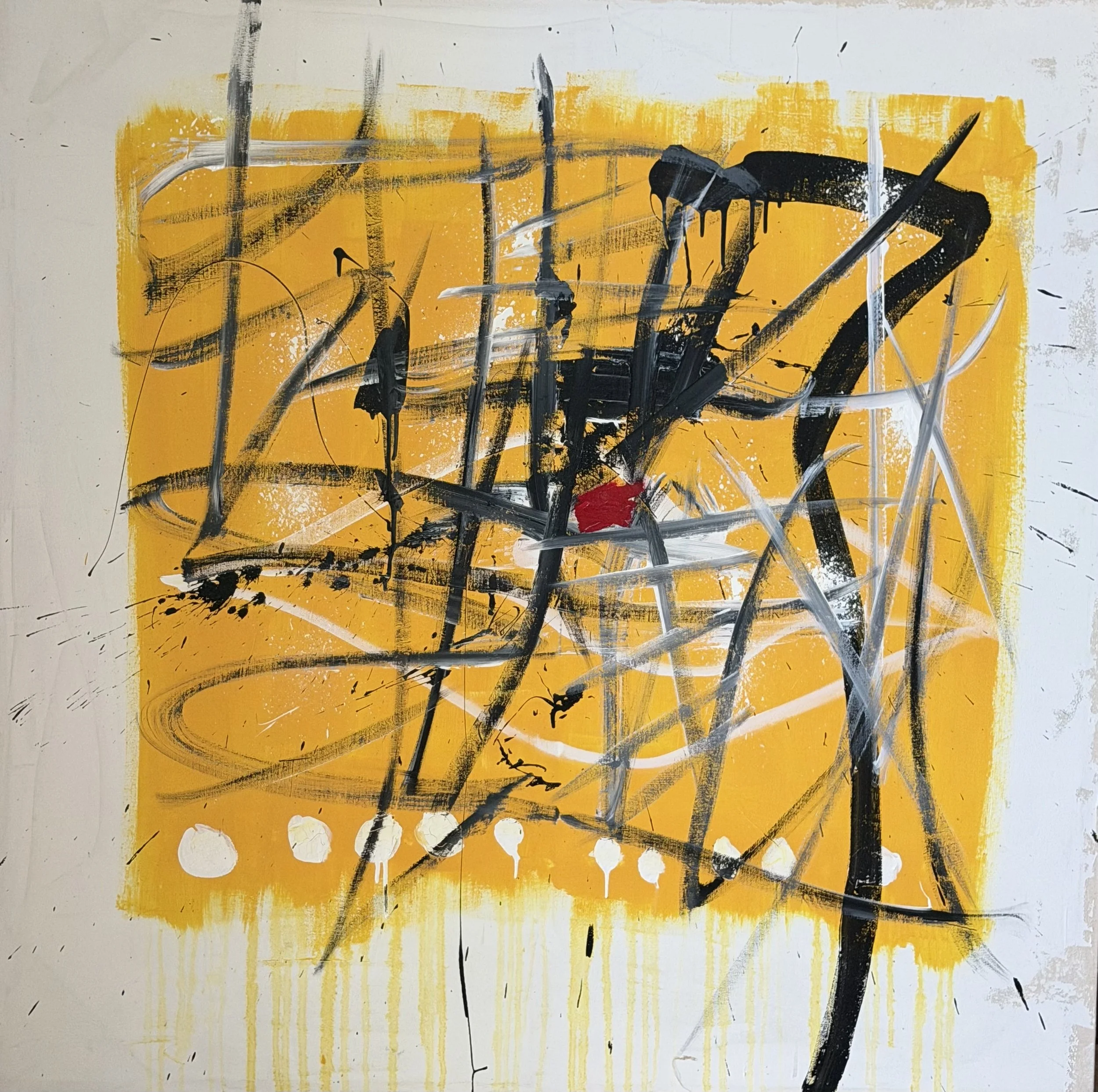 Pensamiento
Acrílico sobre lienzo · 130 × 130 cm
