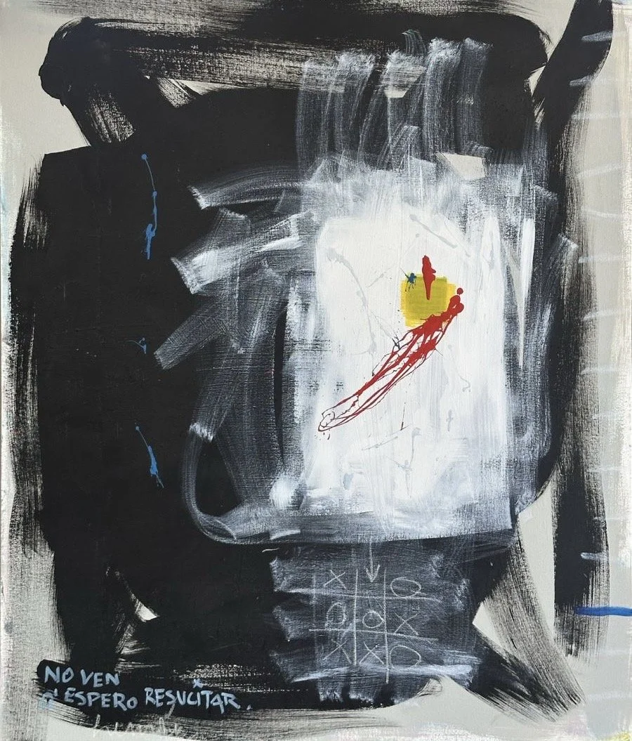 Esperando resucitar
Vendido · Mixta sobre lienzo — acrílico y pastel al óleo · 150 × 120 cm