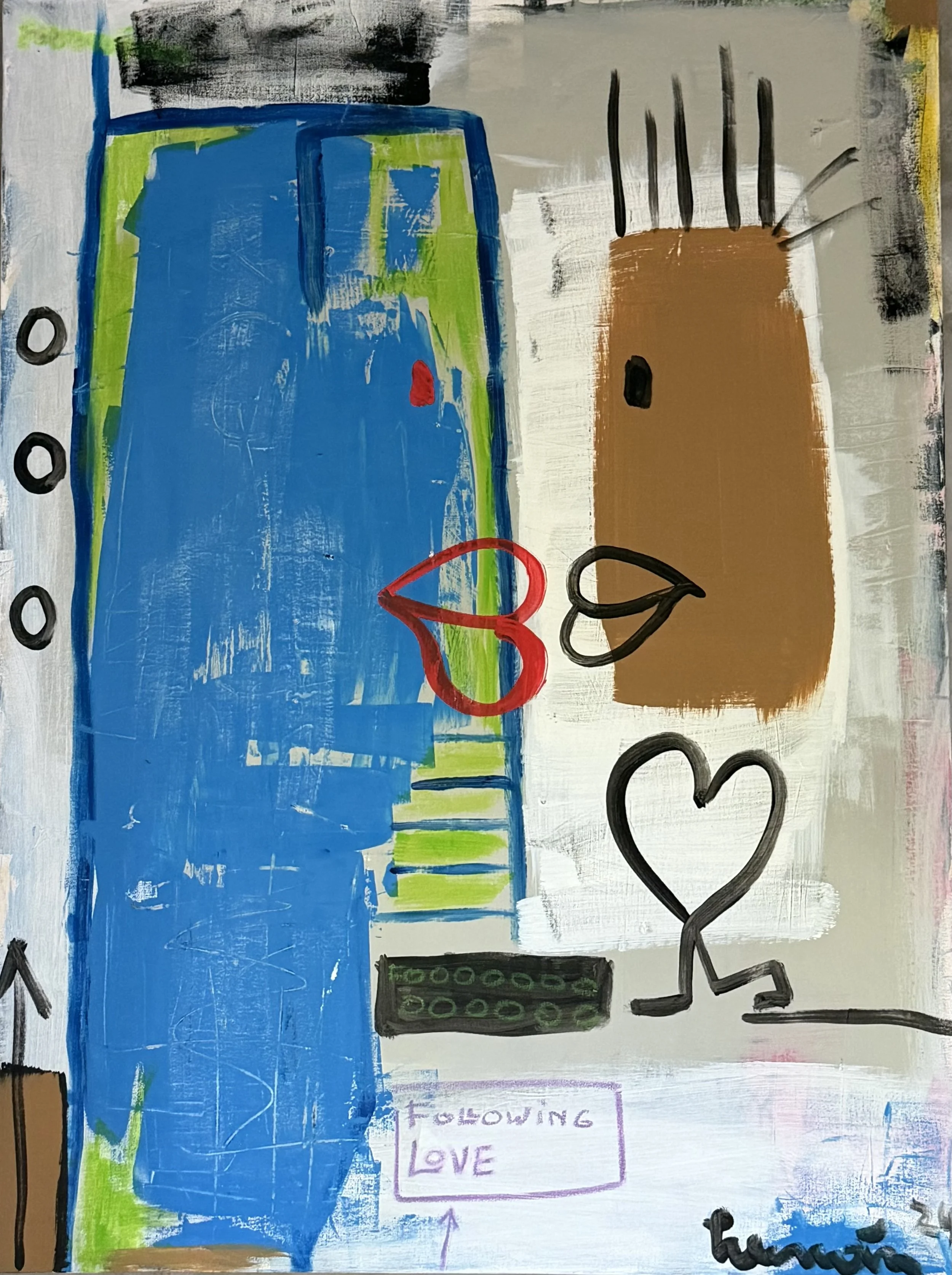Walking Lover
Acrílico sobre lienzo · 100 × 100 cm