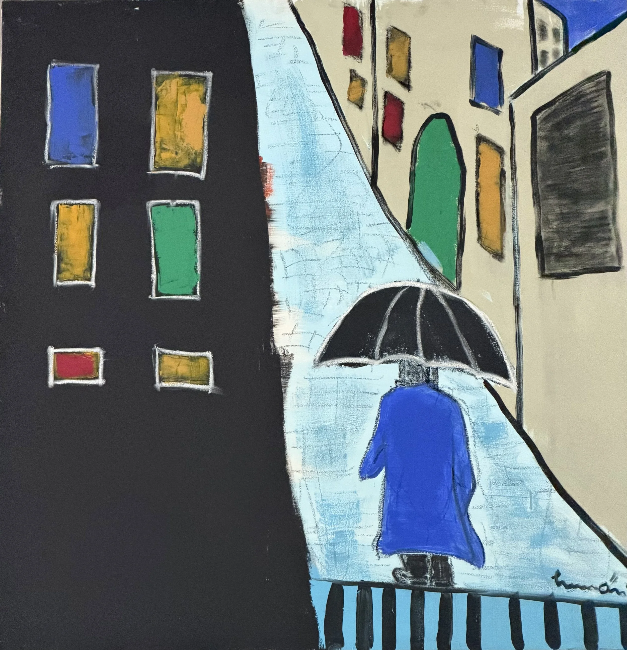 Paris
Acrílico sobre lienzo · 150 × 150 cm