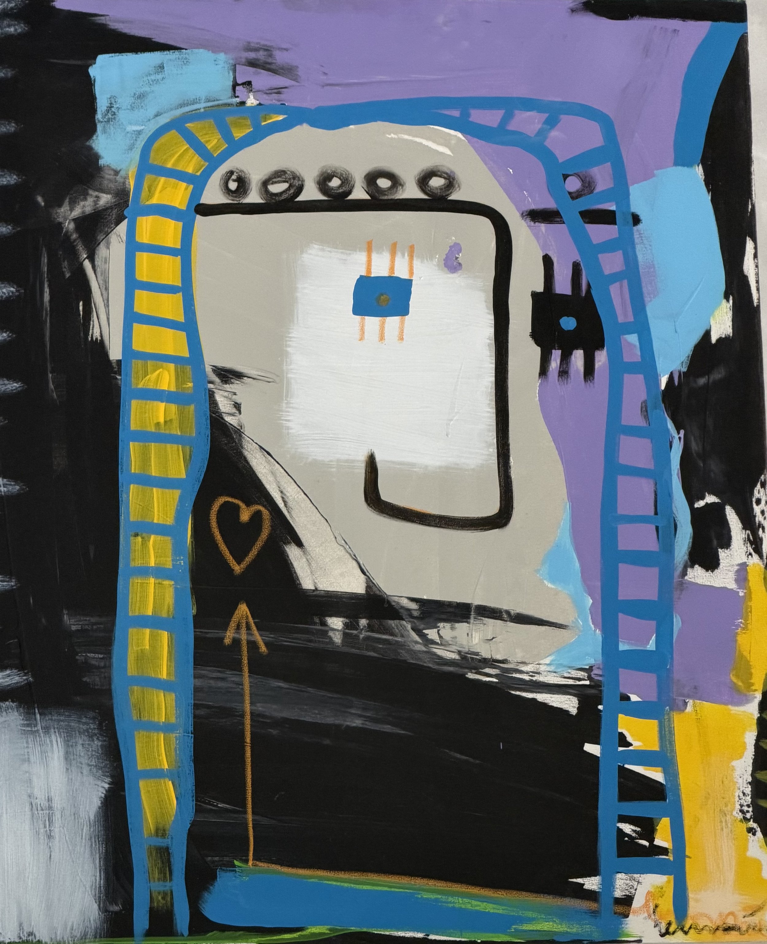 Acrílico sobre lienzo · 100 × 100 cm