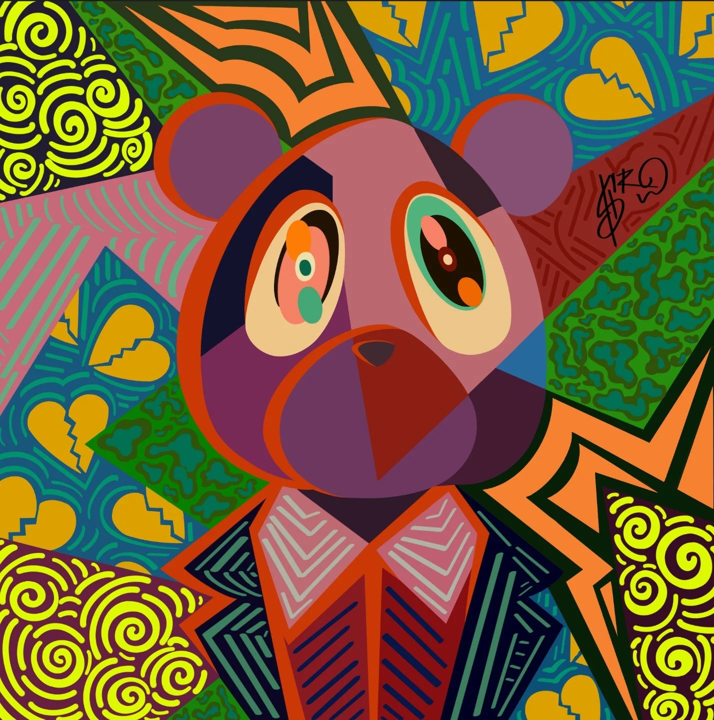 Ye Bear Print