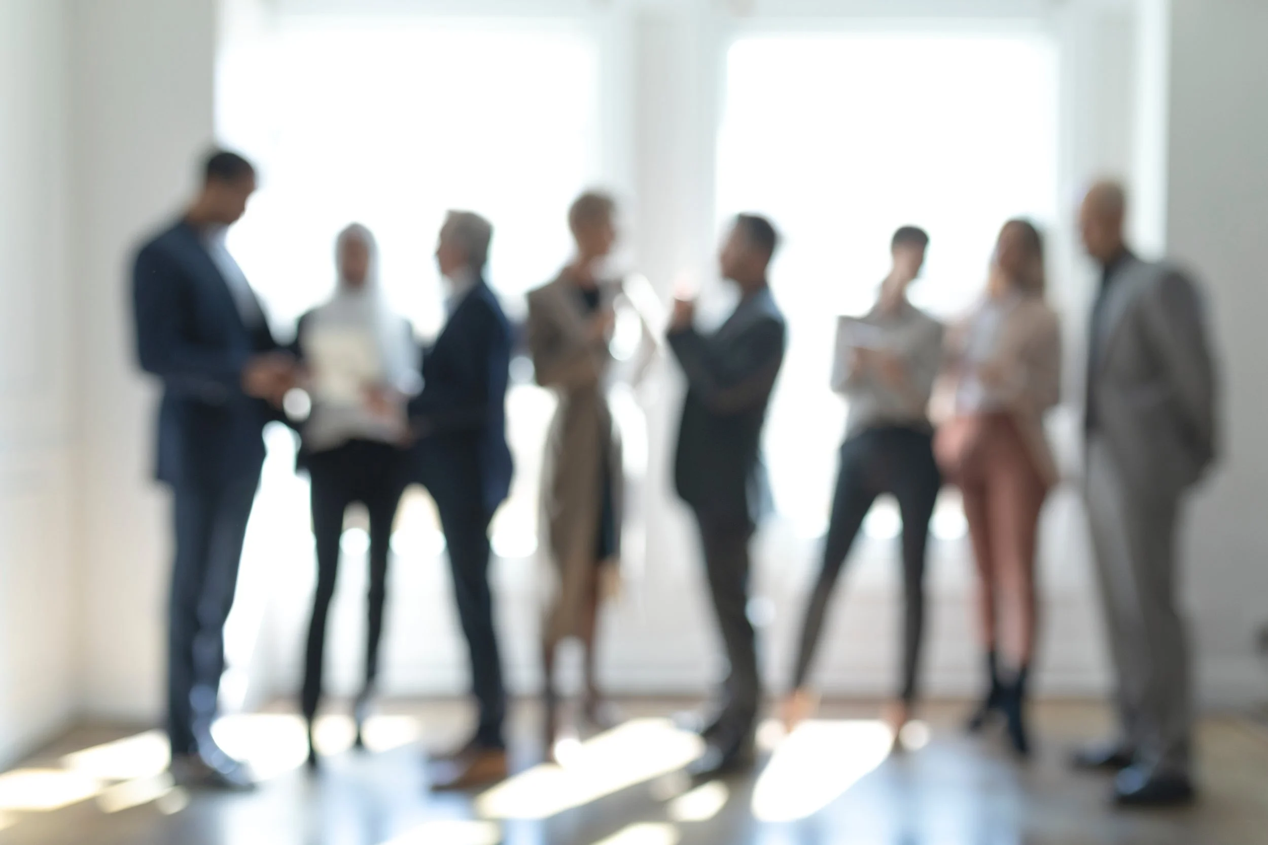 A team socializing in the office