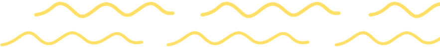 A pattern of yellow wavy lines on a black background.