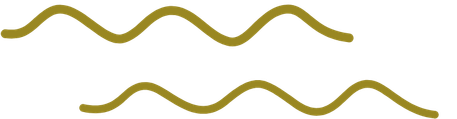 Three yellow, wavy lines on a black background