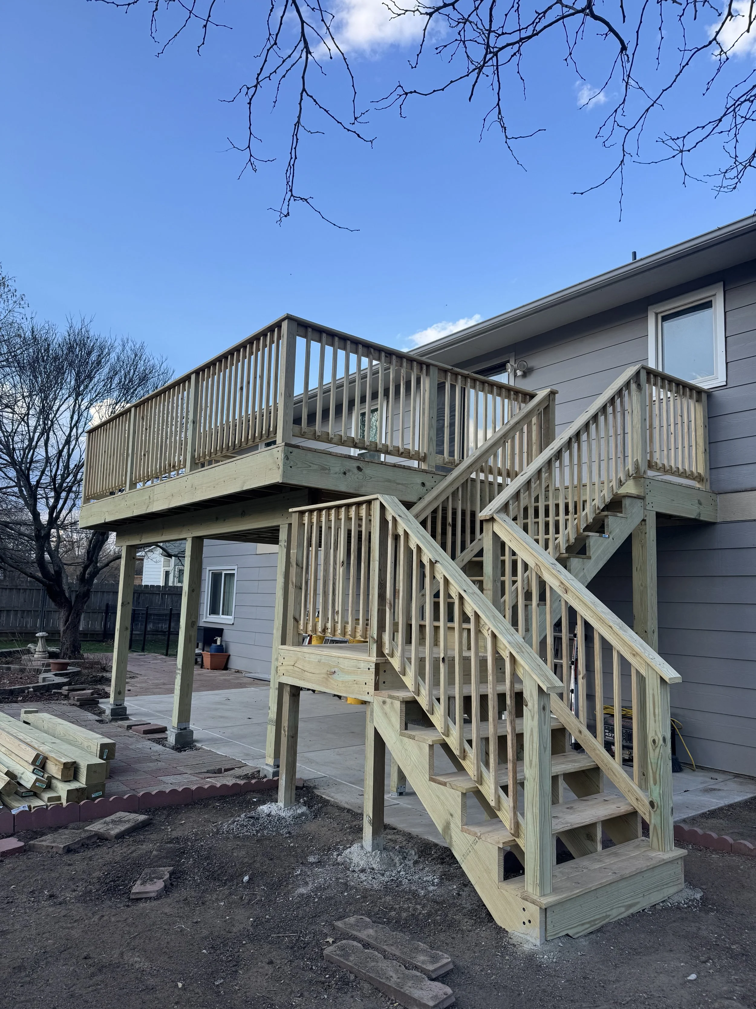 Pressure-Treated Deck Build.