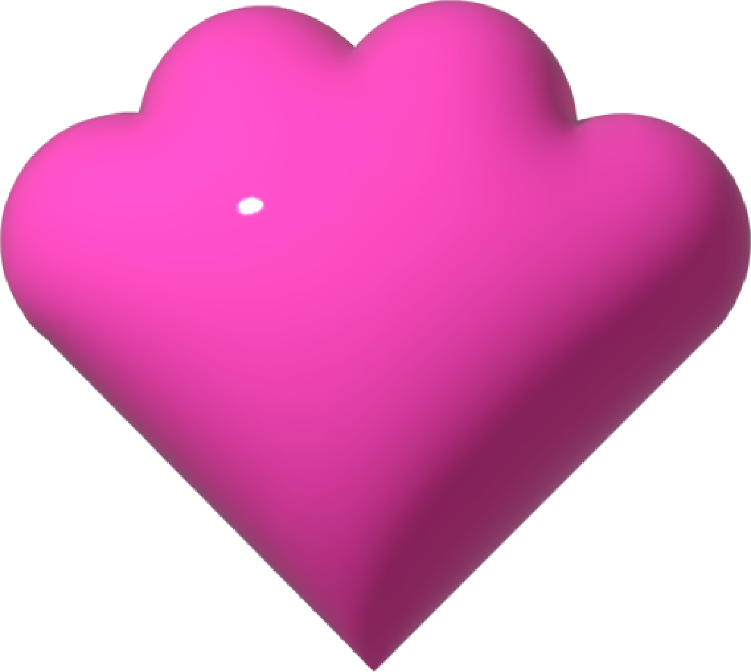 Pink heart-shaped balloon with a glossy surface.