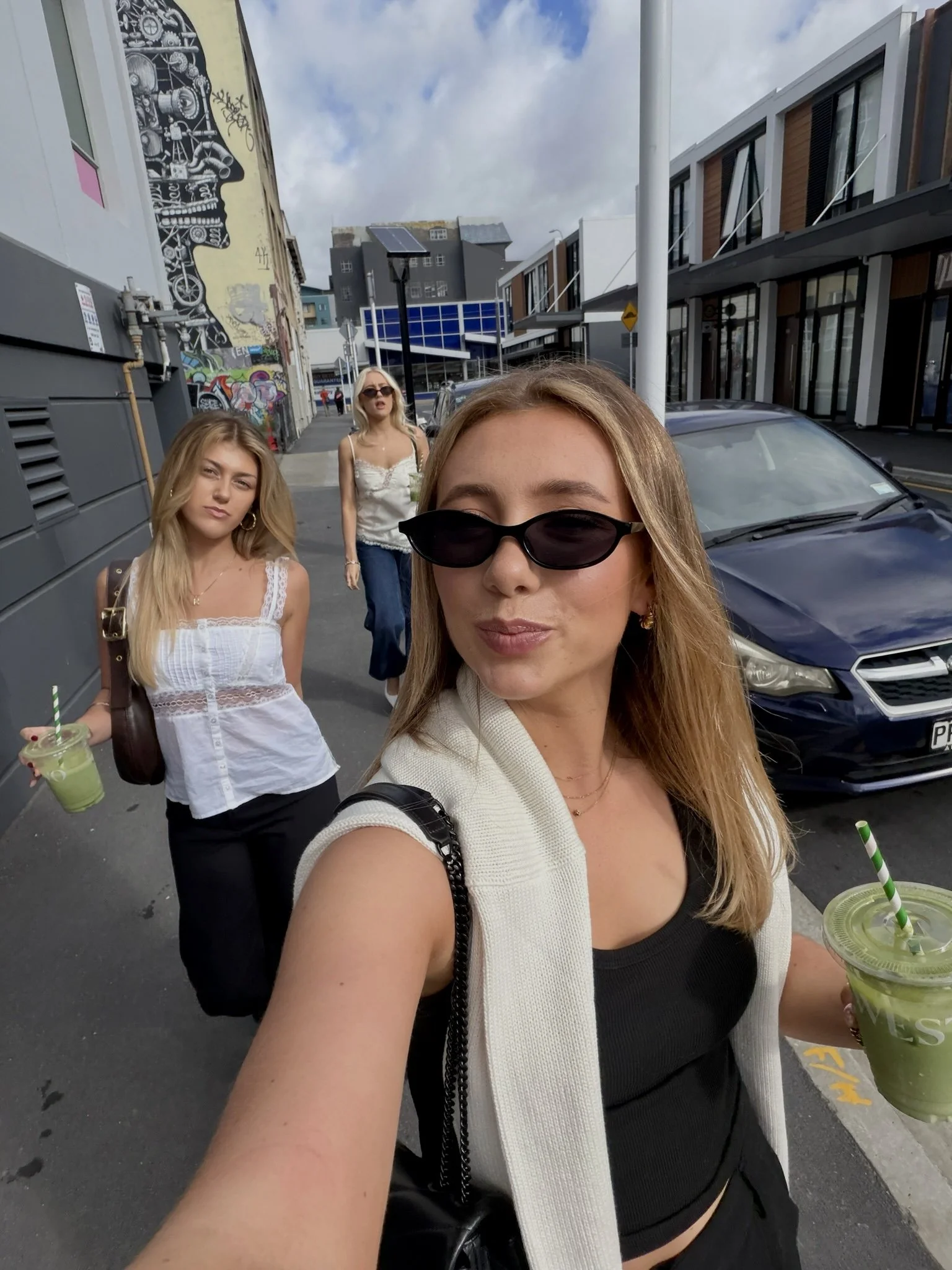 Fresh hair + Matcha 