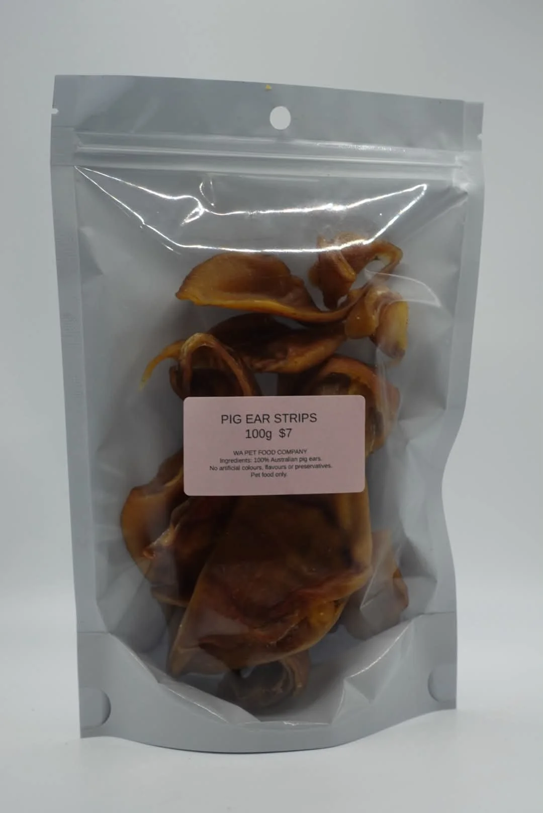 Pig Ear Strips 100g