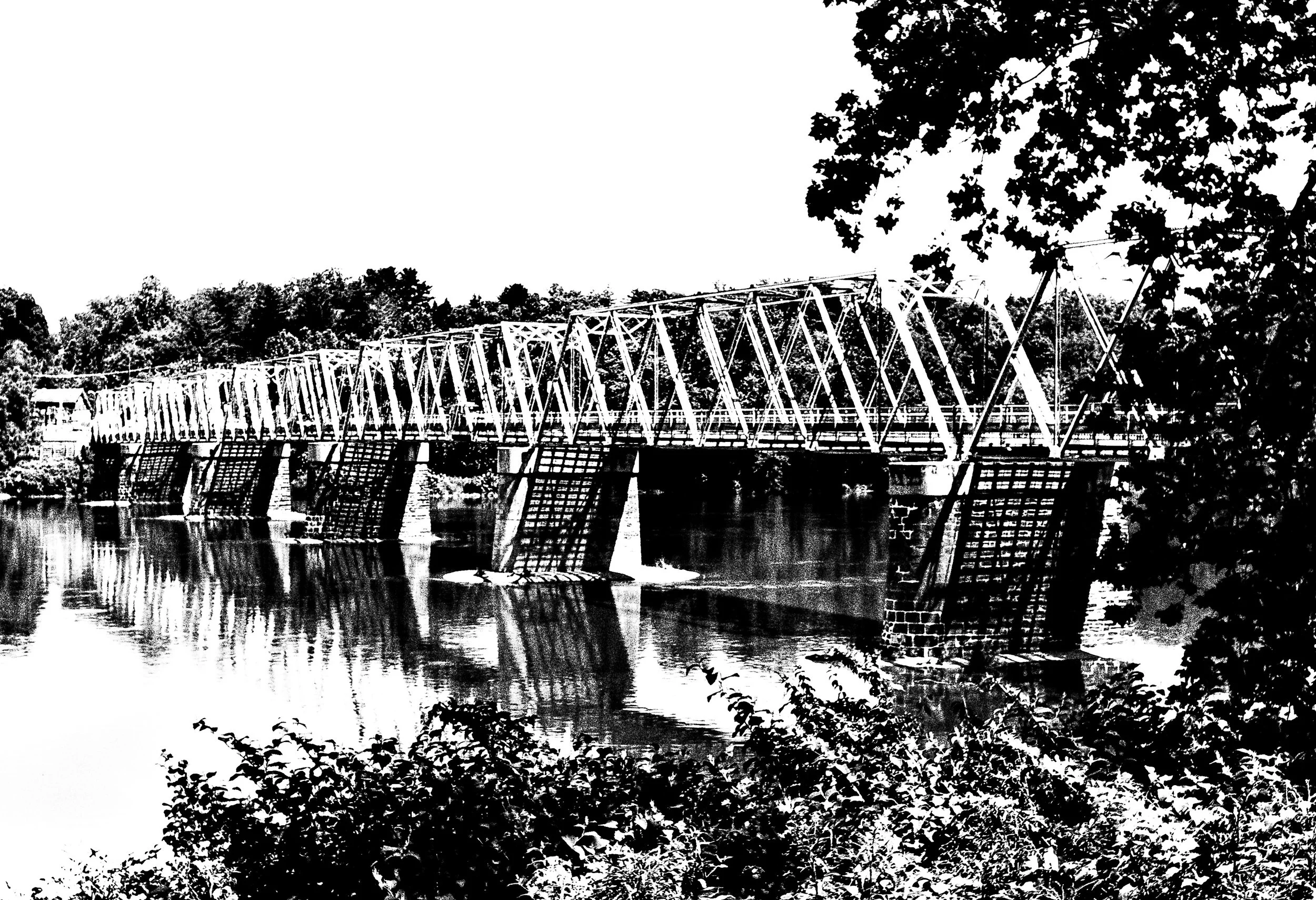 Crossing the Delaware — Black & White Fine Art Print