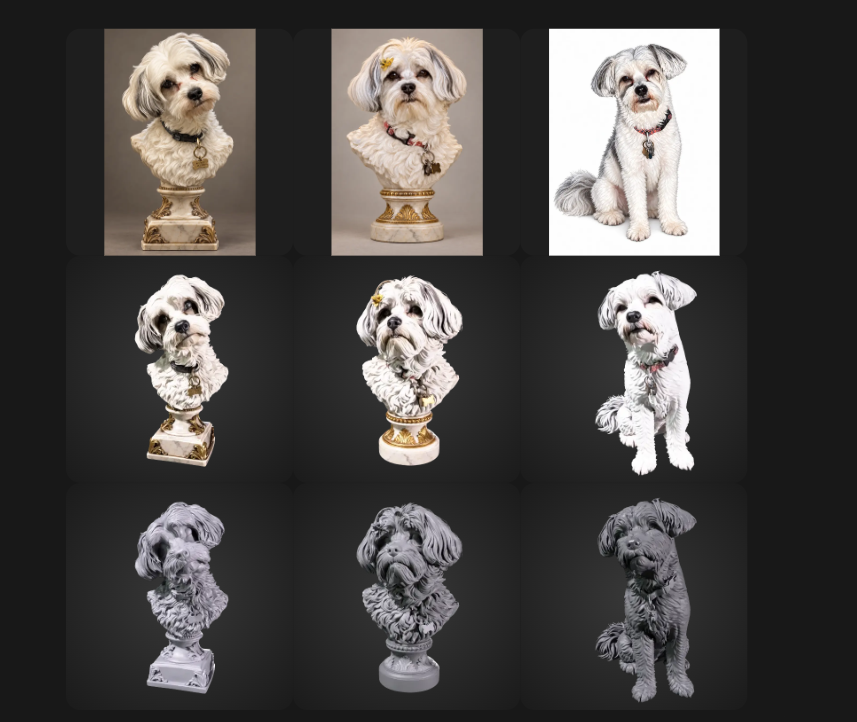Custom Pet Portrait 3D Prints