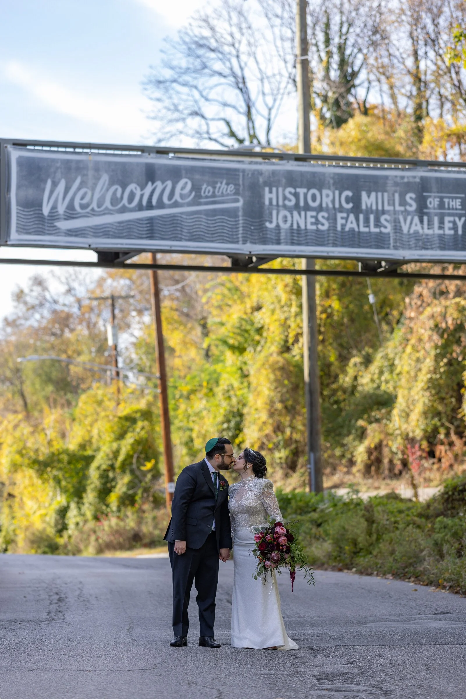 Alyssa and Asher at Clipper Mill in Baltimore