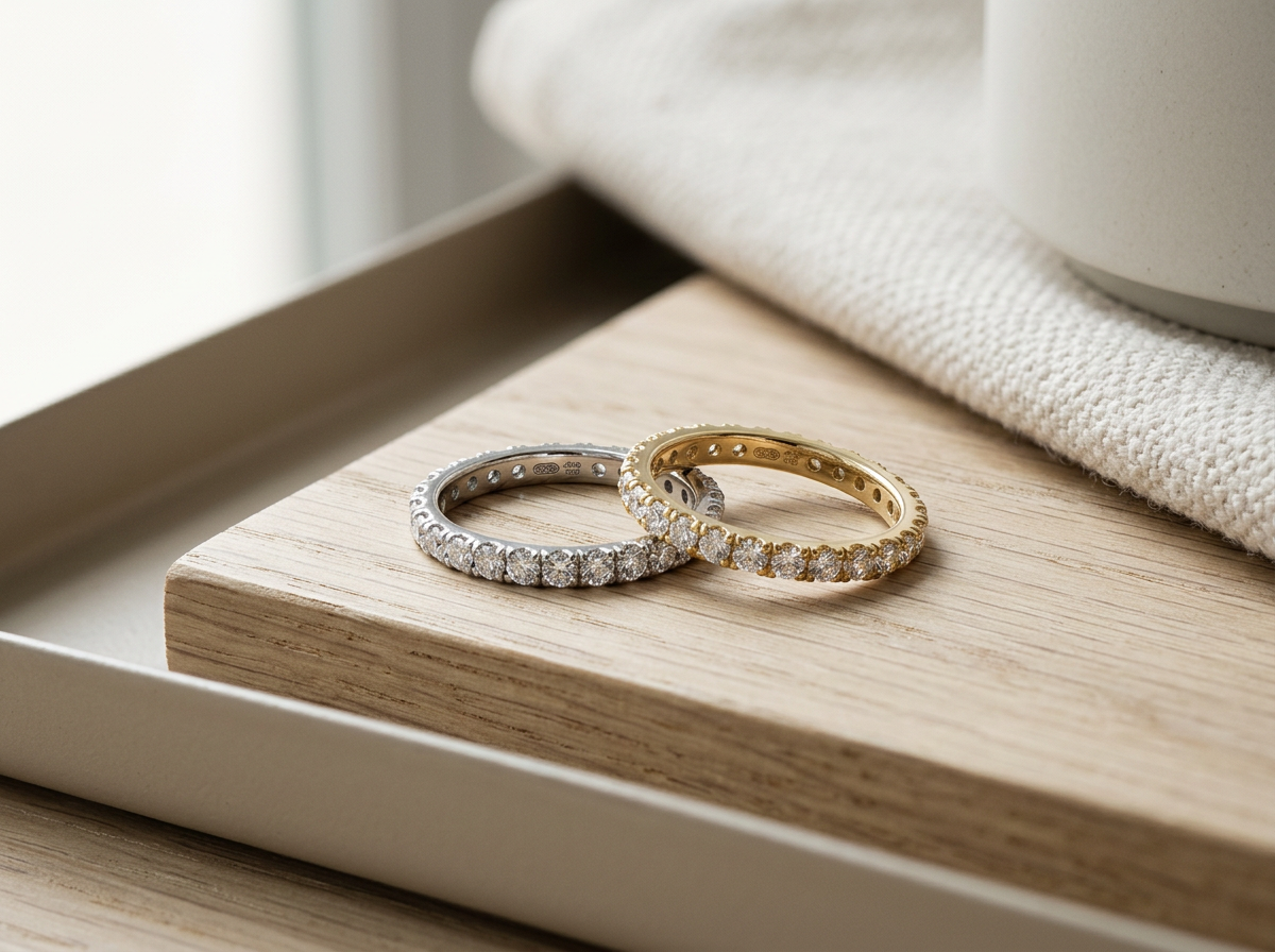 14K Gold Diamond Eternity Band