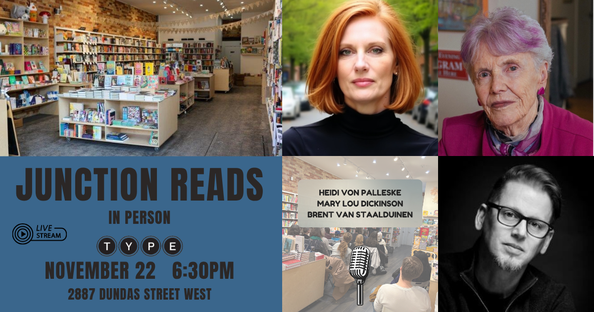 Junction Reads November 22 at TYPE