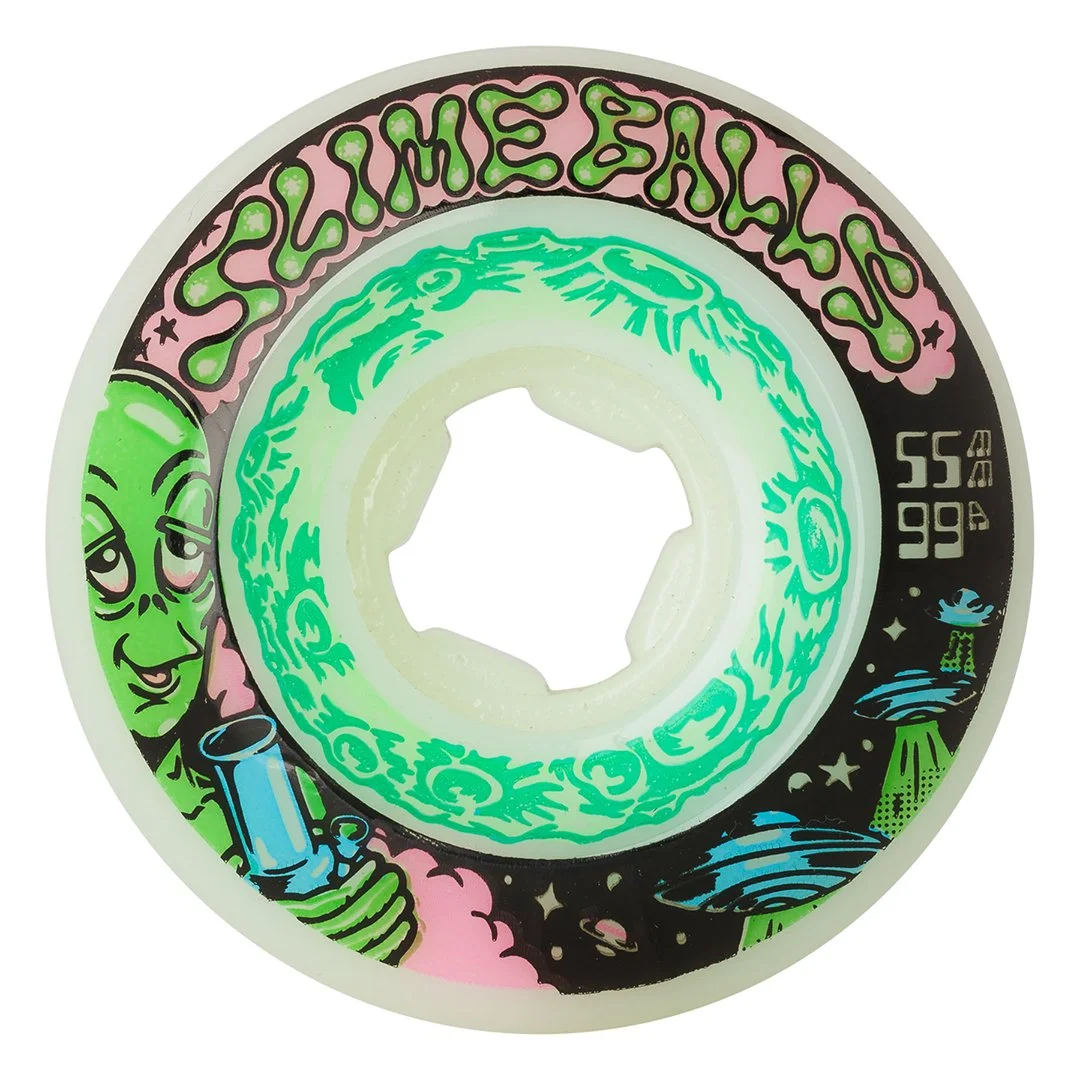 SLIME BALLS WHEELS SAUCERS WHT 99A 55mm