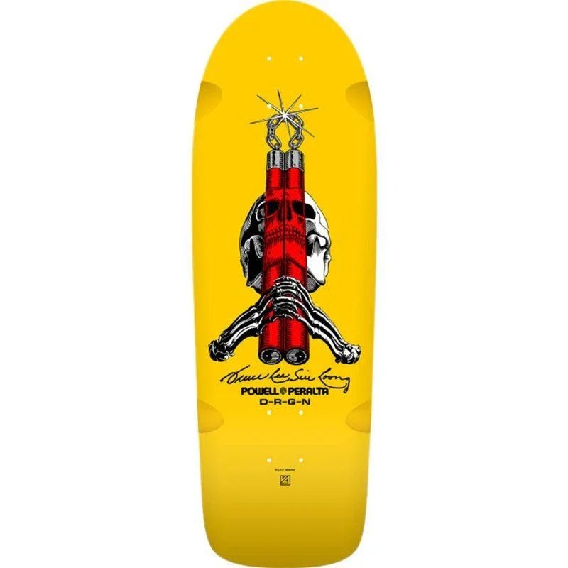 powell-peralta-10-x-30-skull-nunchucks-bruce-lee-collab-yellow-skateboard-deck-5150-skate-shop-qIO.webp