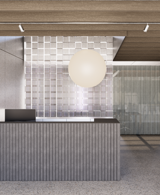 Workplace design concept for Insitu Group, Port Melbourne, by Made For.
