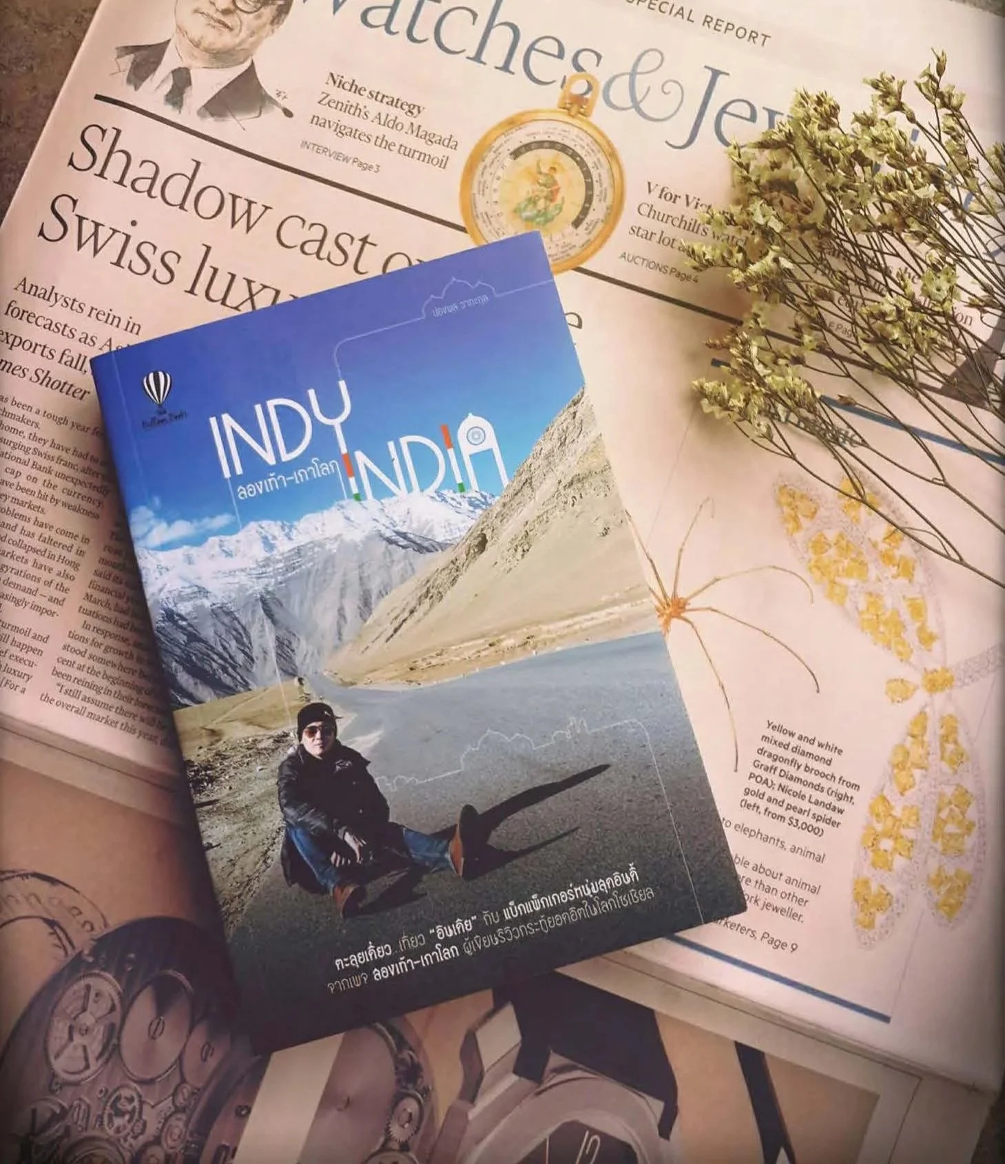 Book cover and layout design for Balloon Books’ “Indy India,” pairing scenic travel photography with distinctive typography to capture the spirit of adventure and discovery.