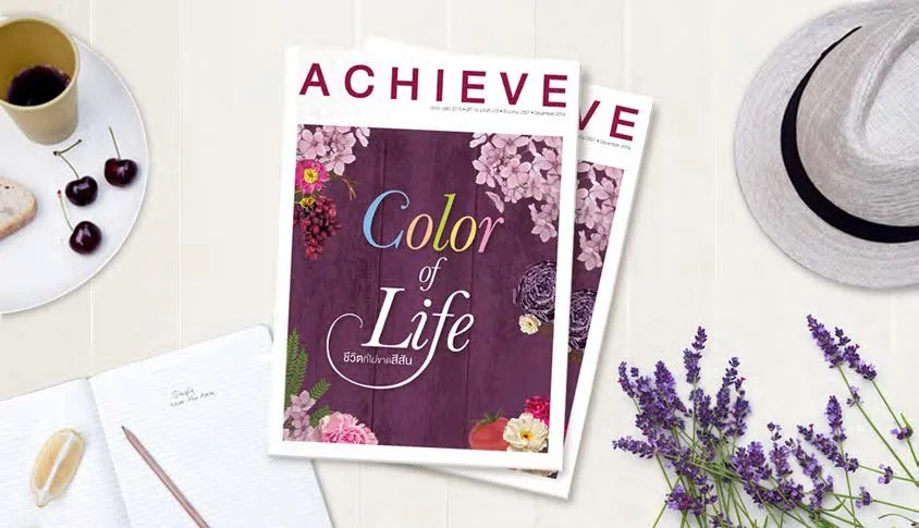 Magazine layout and Korean-inspired illustration design for ACHIEVE’s “Color of Life” issue, blending delicate floral artwork, soft colors, and elegant typography to bring beauty and lifestyle content to life.