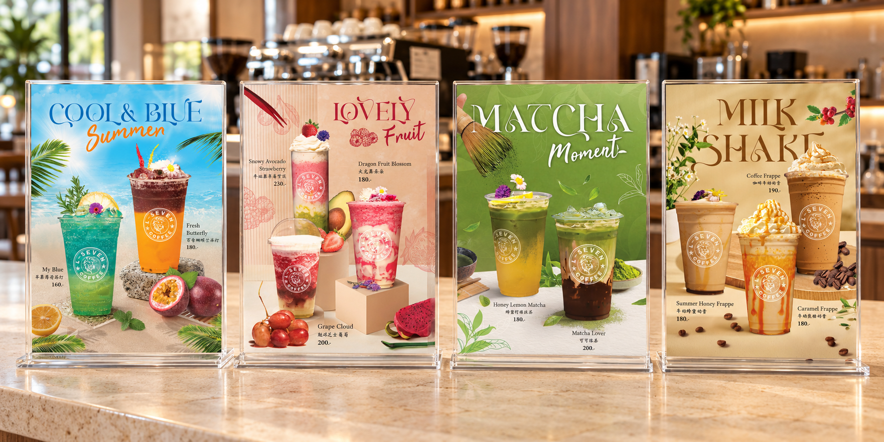 Four elegant coffee menu stands.png